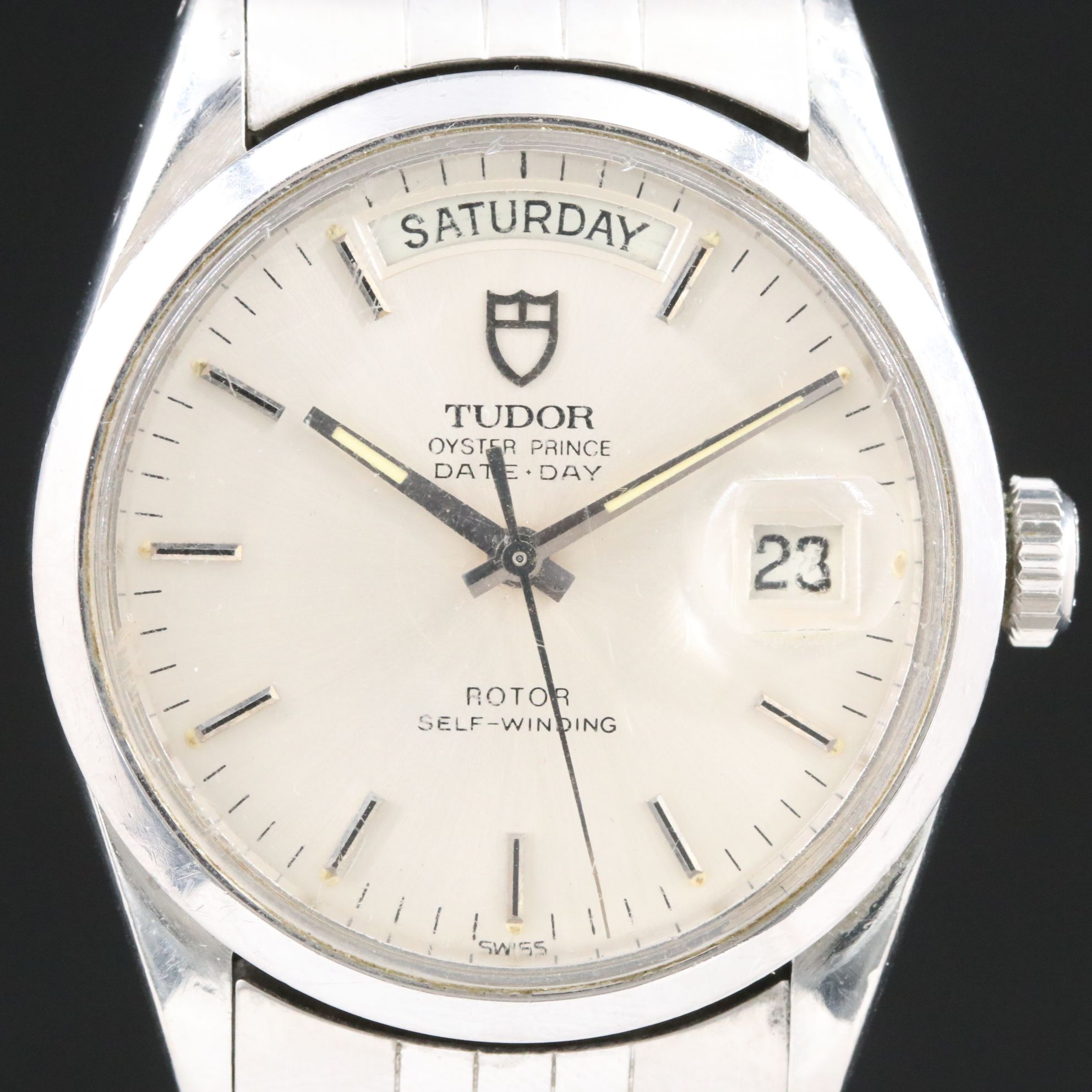 1984 Tudor Auto Prince Date-Day Model 94500 Watch