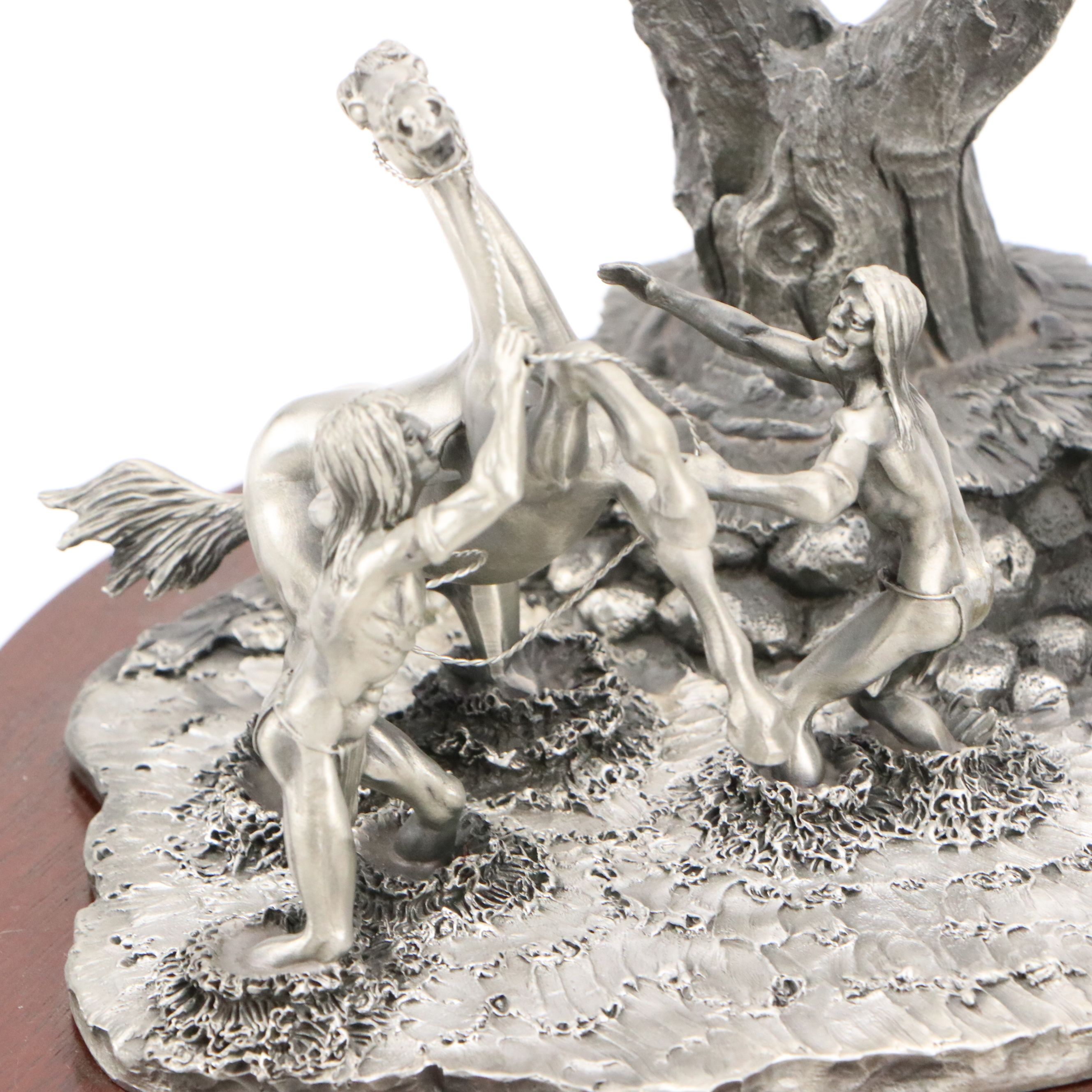 Pollana for Chilmark "Horse Breaking" Special Edition Pewter Figurine, 1994