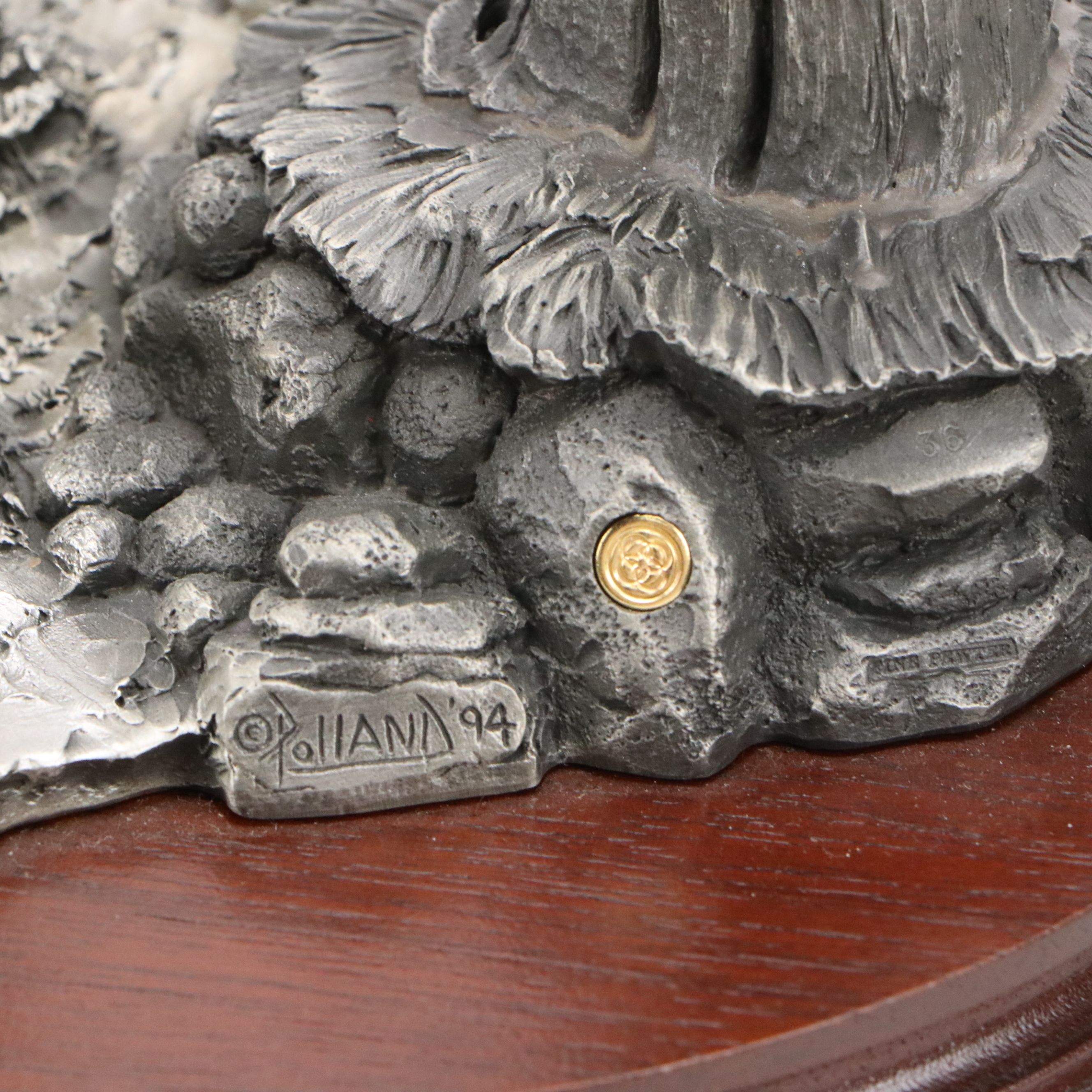 Pollana for Chilmark "Horse Breaking" Special Edition Pewter Figurine, 1994