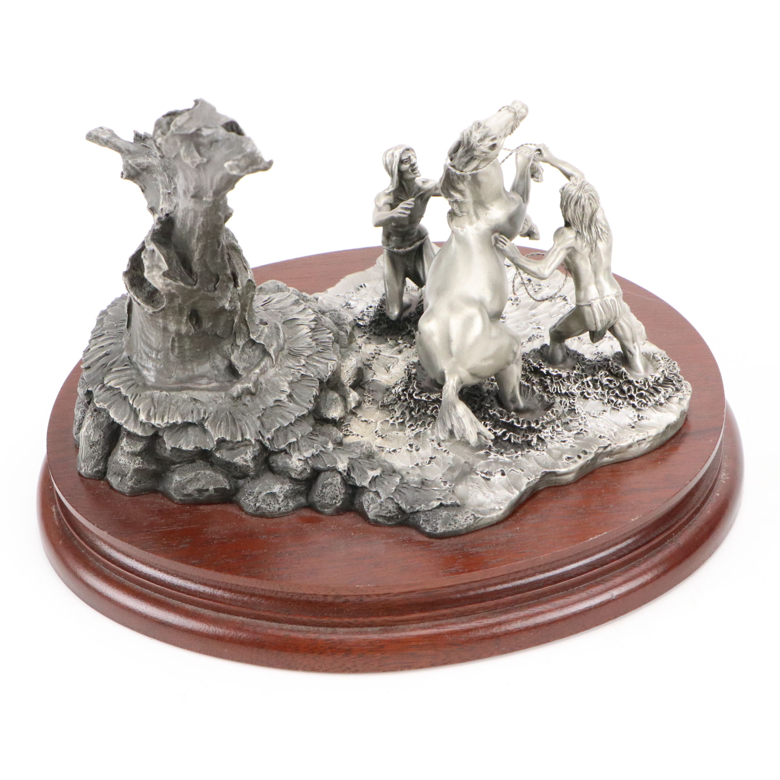 Pollana for Chilmark "Horse Breaking" Special Edition Pewter Figurine, 1994