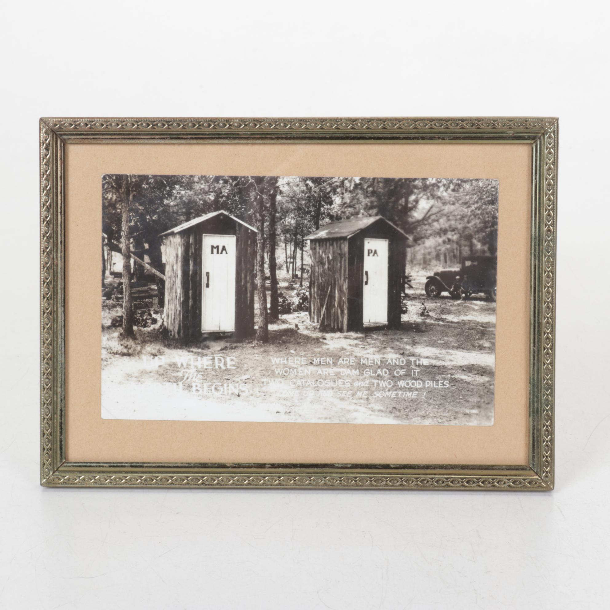 Framed Outhouse Photograph Collection