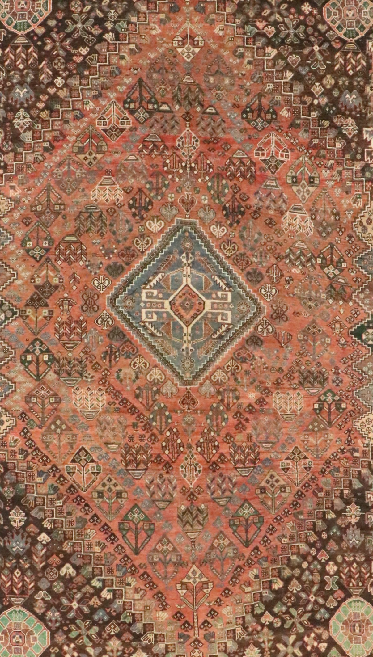 5'6 x 8'5 Hand-Knotted Persian Qashqai Area Rug