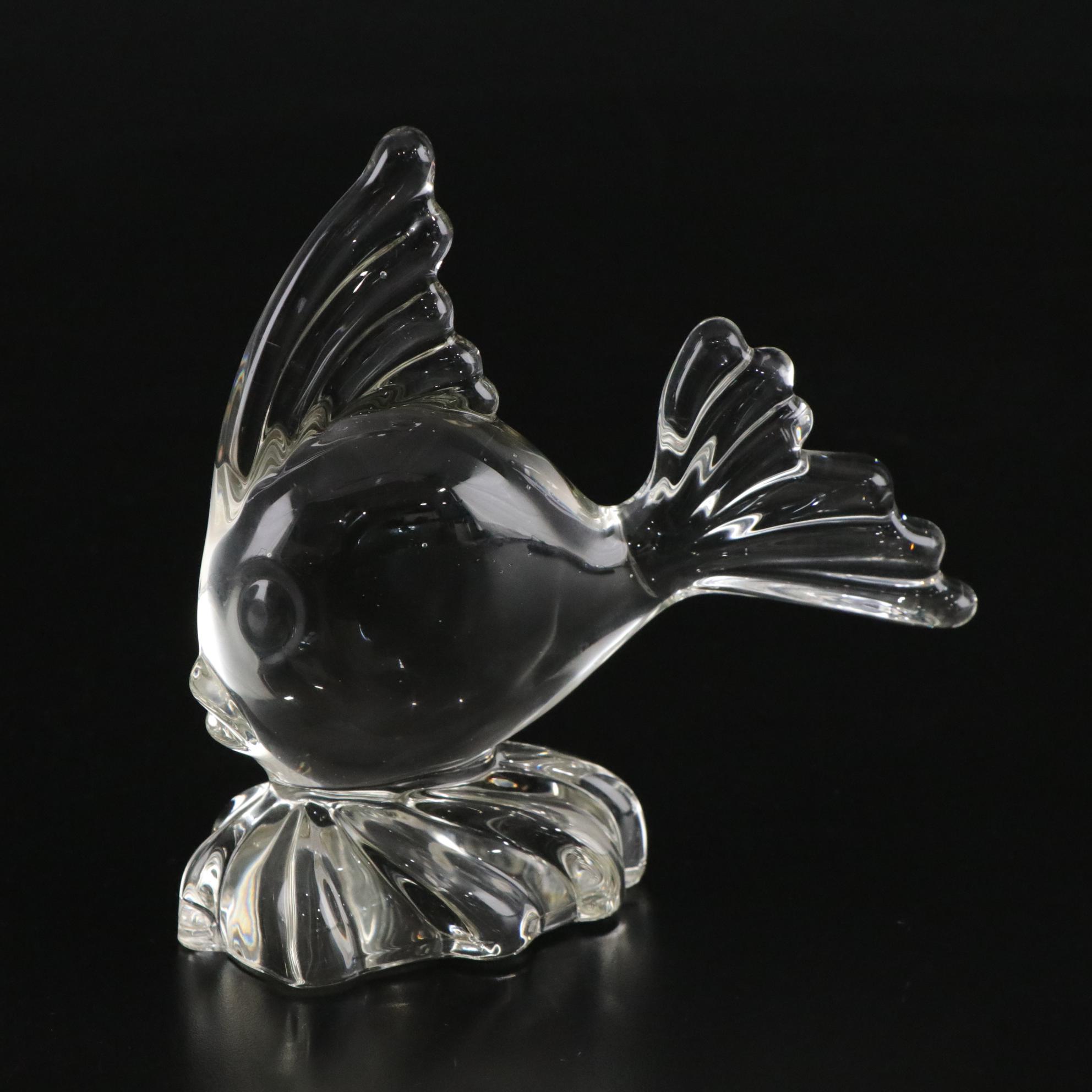 Mid Century Modern Viking Glass Angel Fish