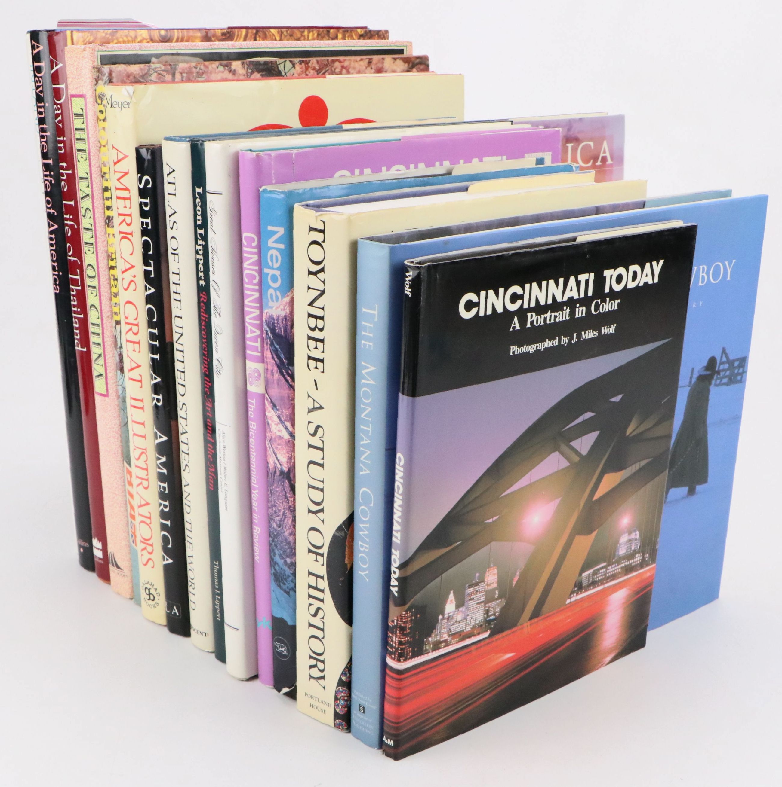 Cincinnati Photography Books with Assorted Travel Book Collection