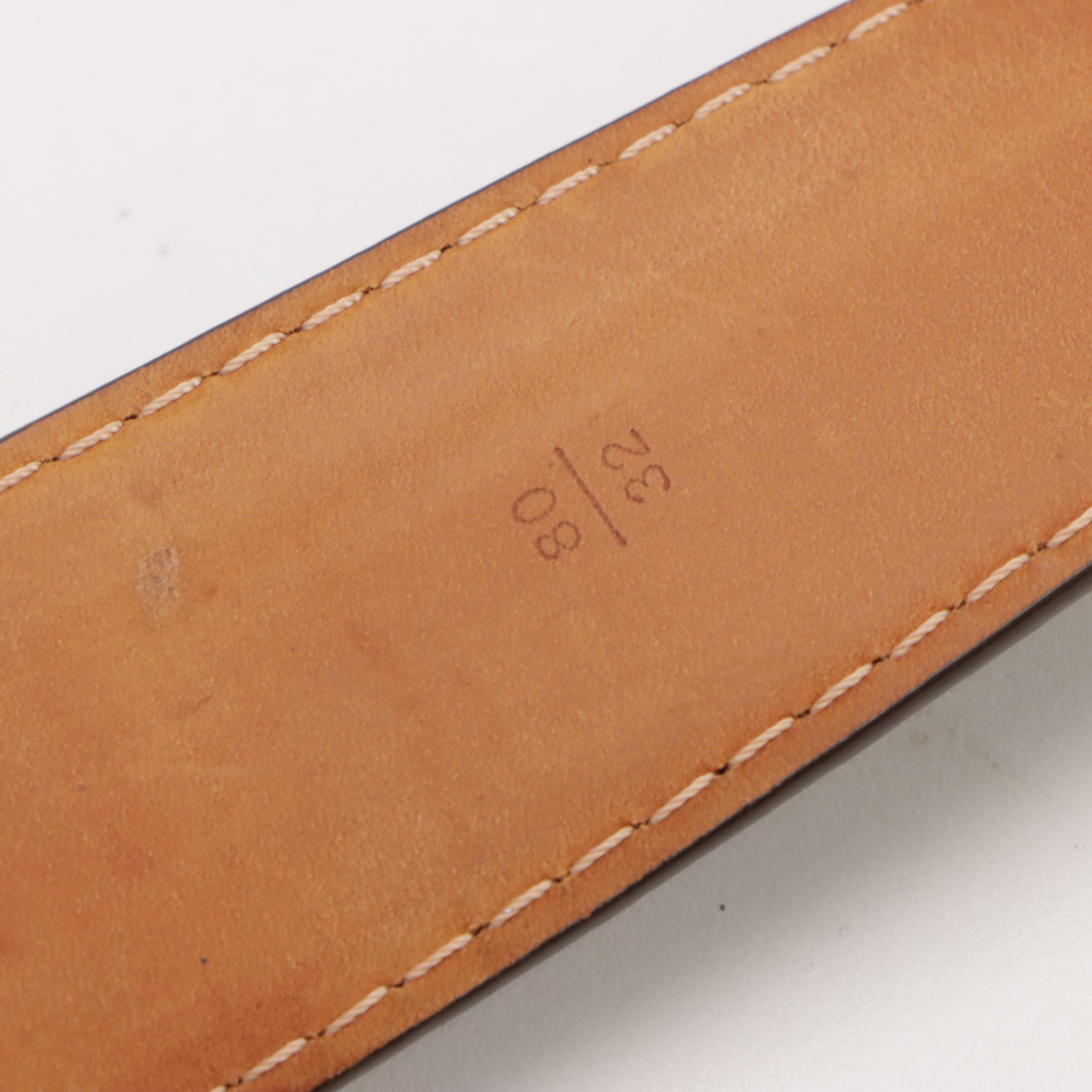 Louis Vuitton Wide Monogram Canvas and Vachetta Leather Belt