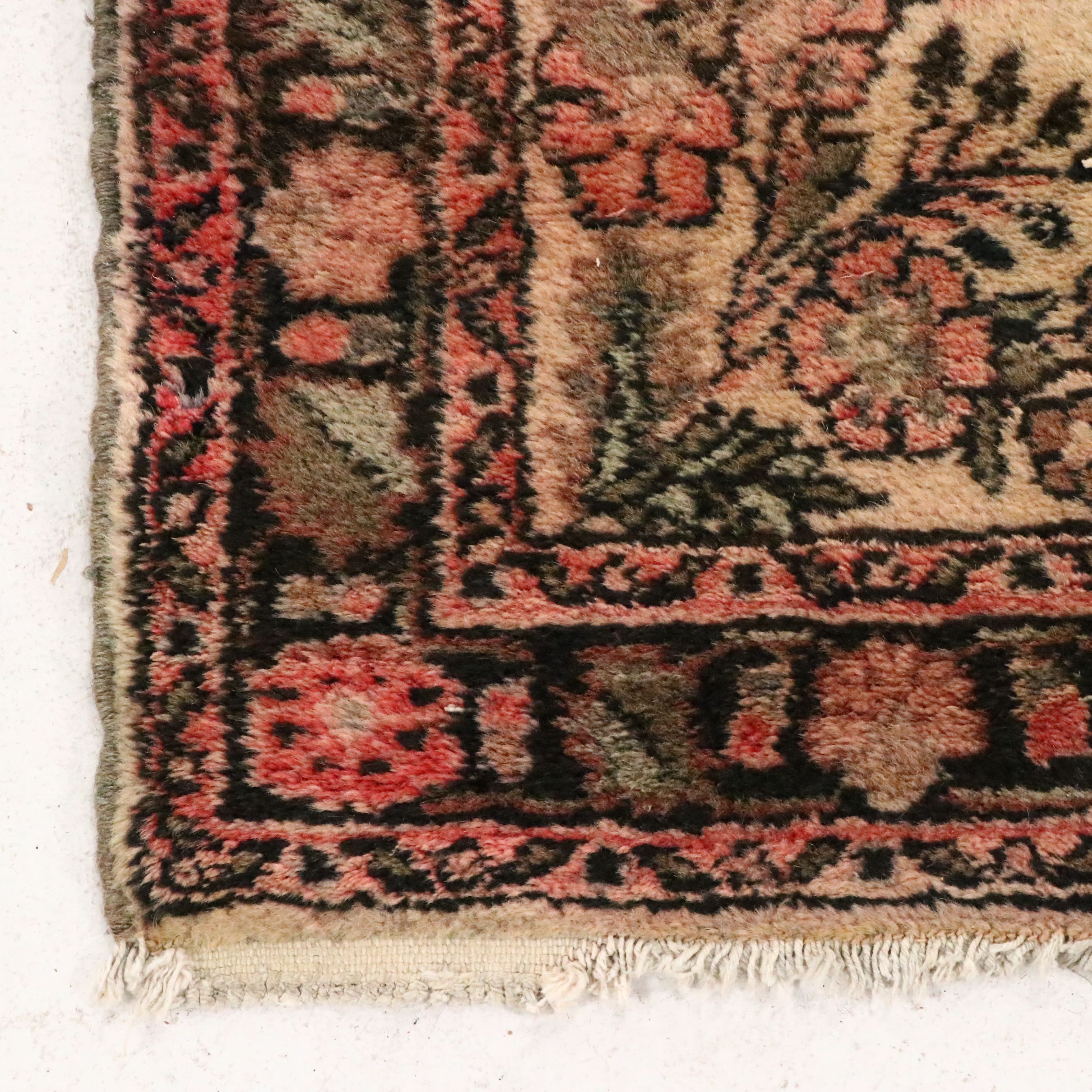 2'8 x 11'8 Hand-Knotted Persian Sarouk Carpet Runner