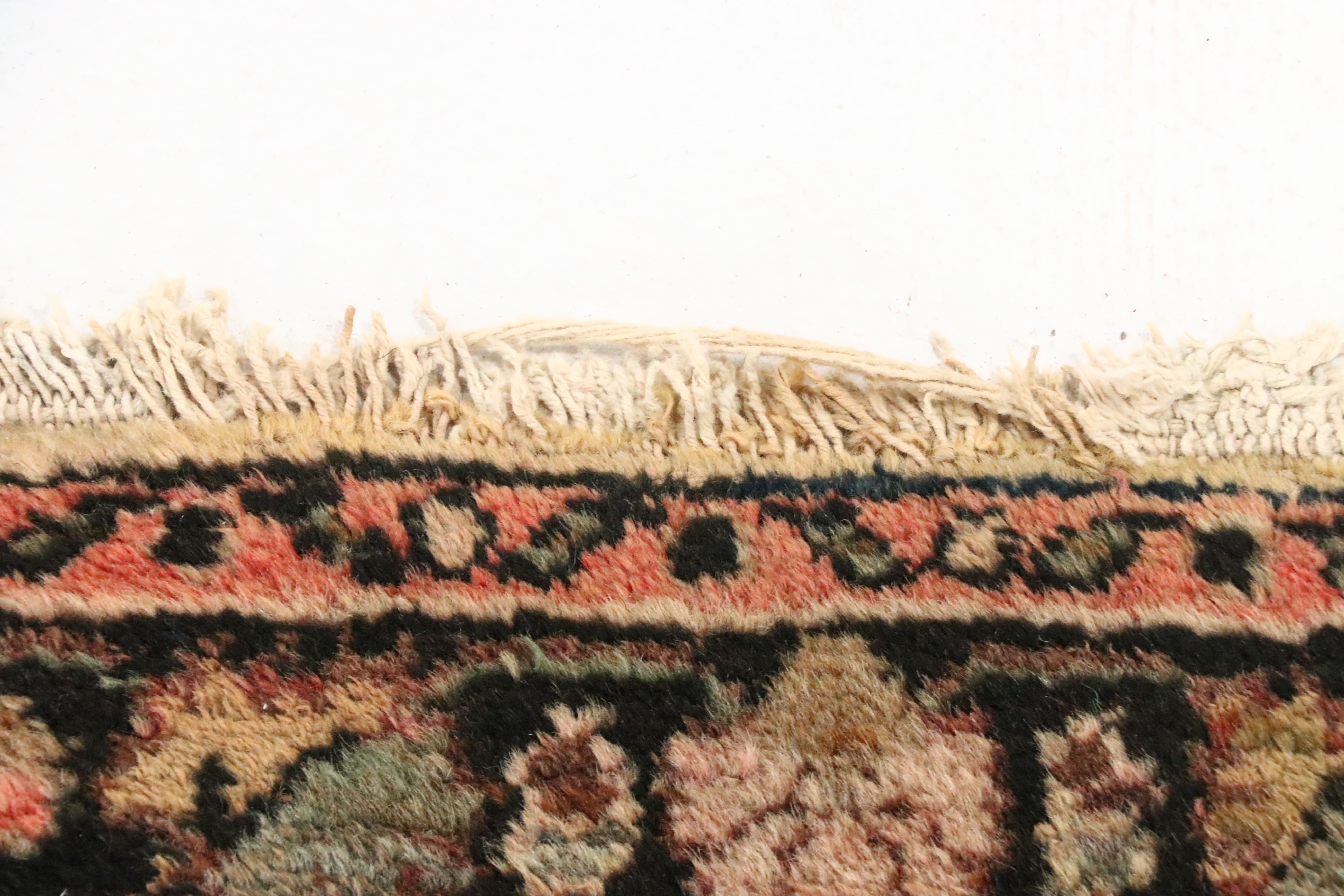 2'8 x 11'8 Hand-Knotted Persian Sarouk Carpet Runner