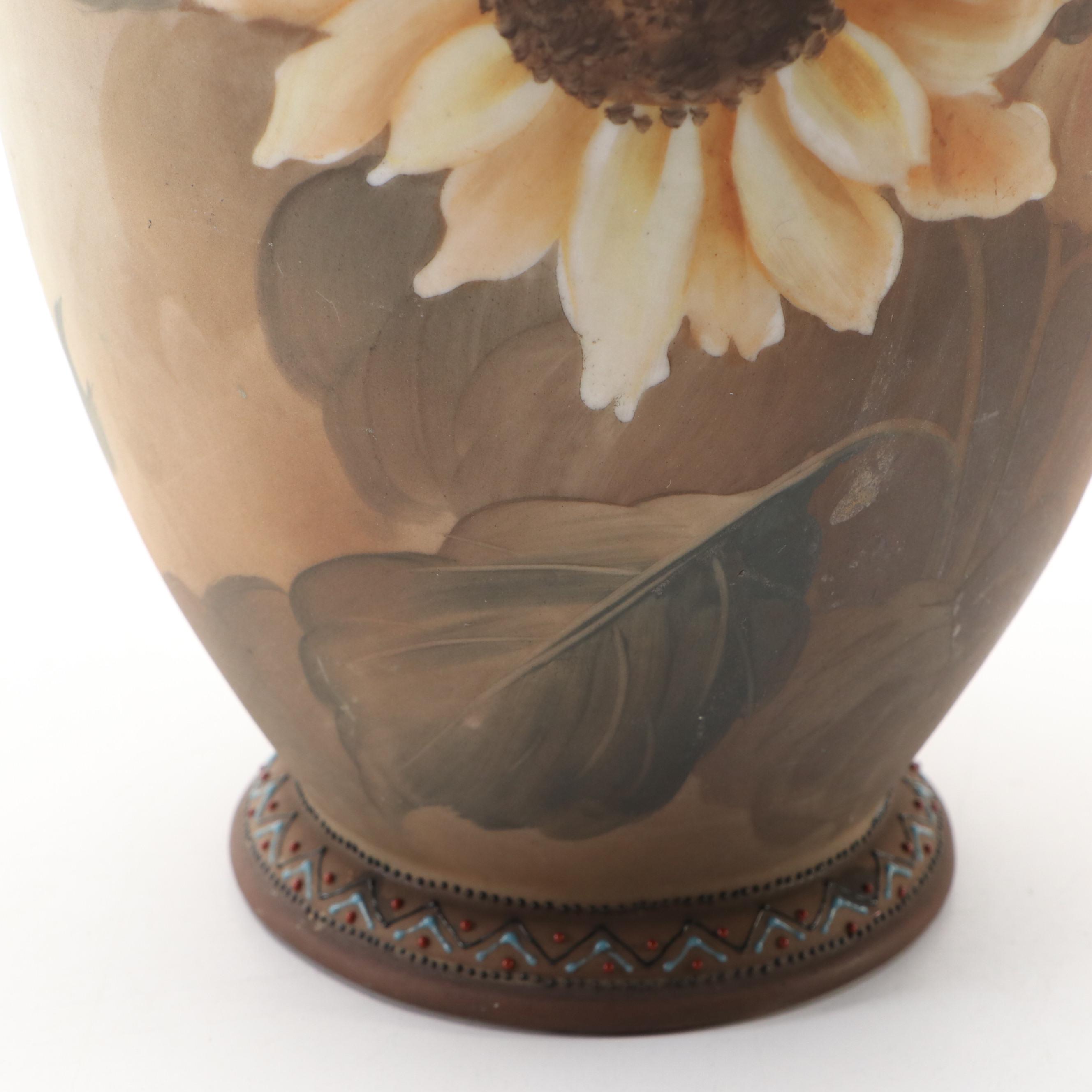 Nippon Art Nouveau Style Porcelain Vase, Early 20th Century