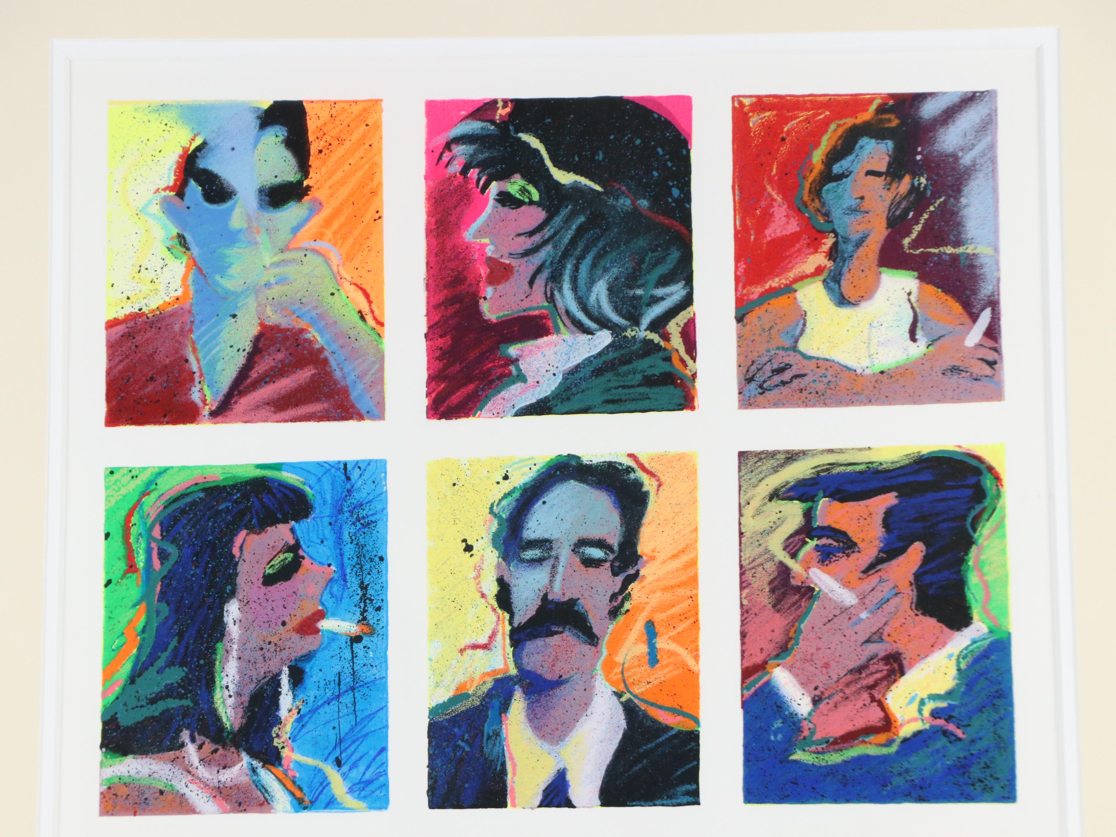 James Talmadge Serigraph "Hollywood Tough Guys and Their Women"