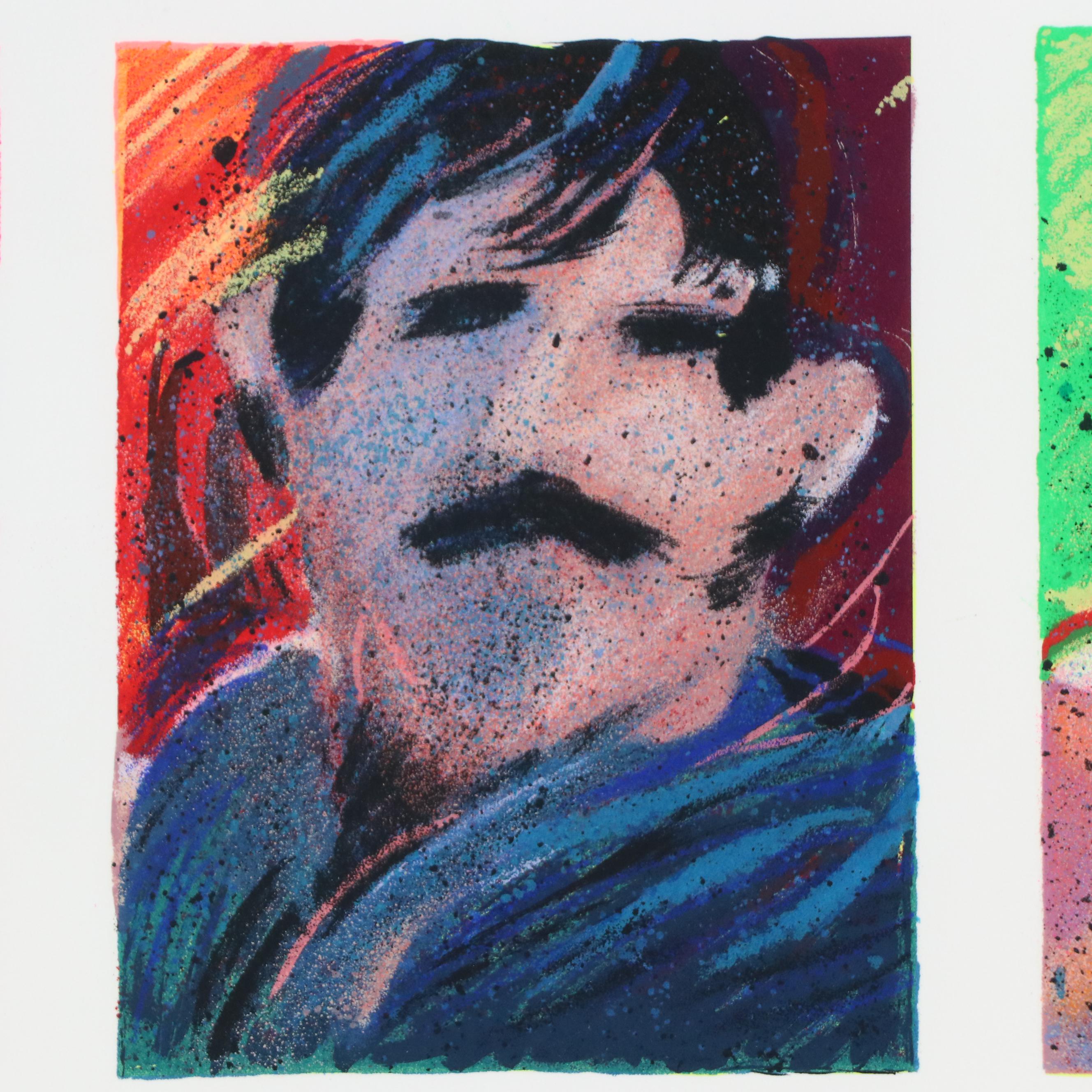 James Talmadge Serigraph "Hollywood Tough Guys and Their Women"