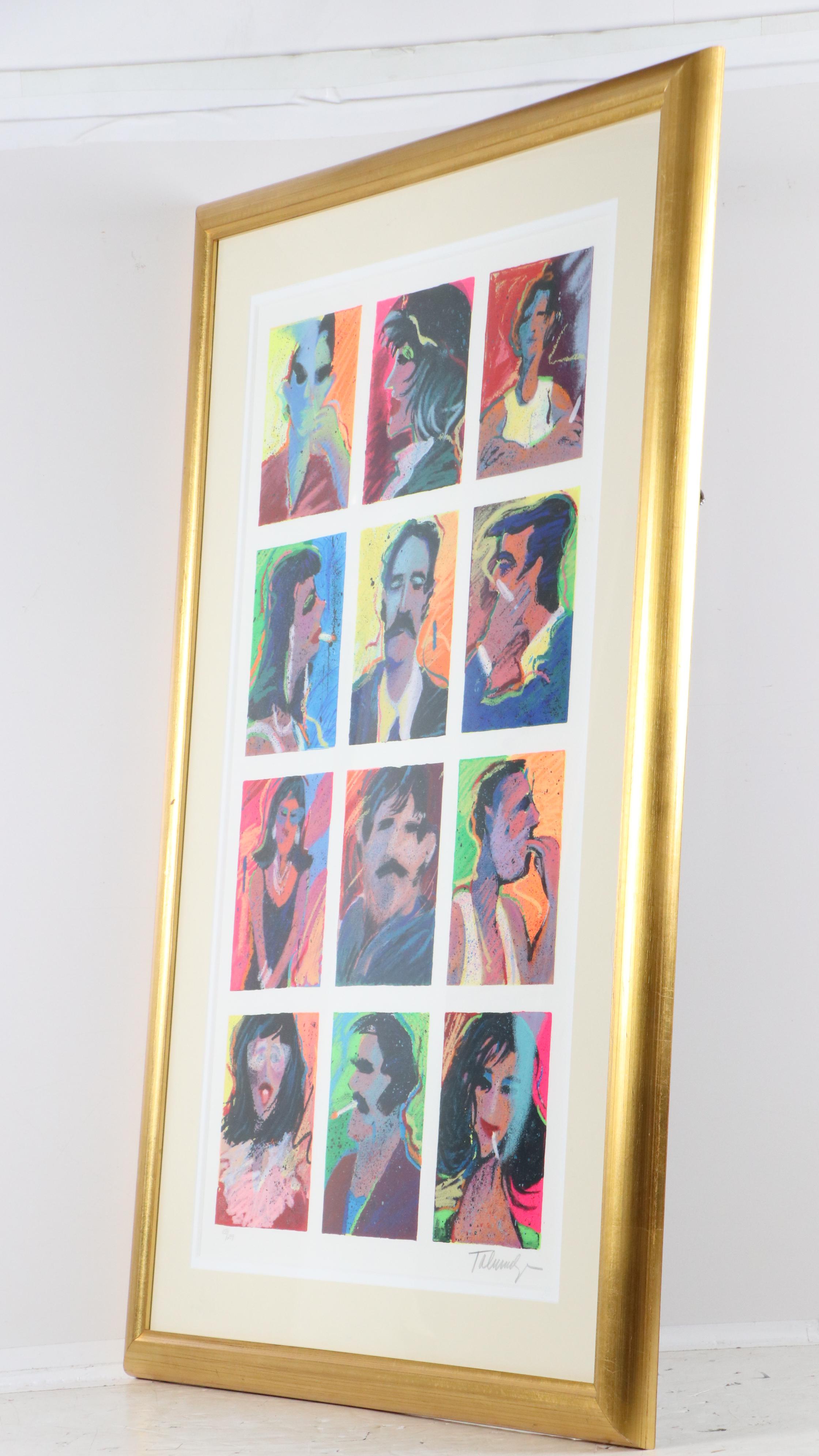 James Talmadge Serigraph "Hollywood Tough Guys and Their Women"