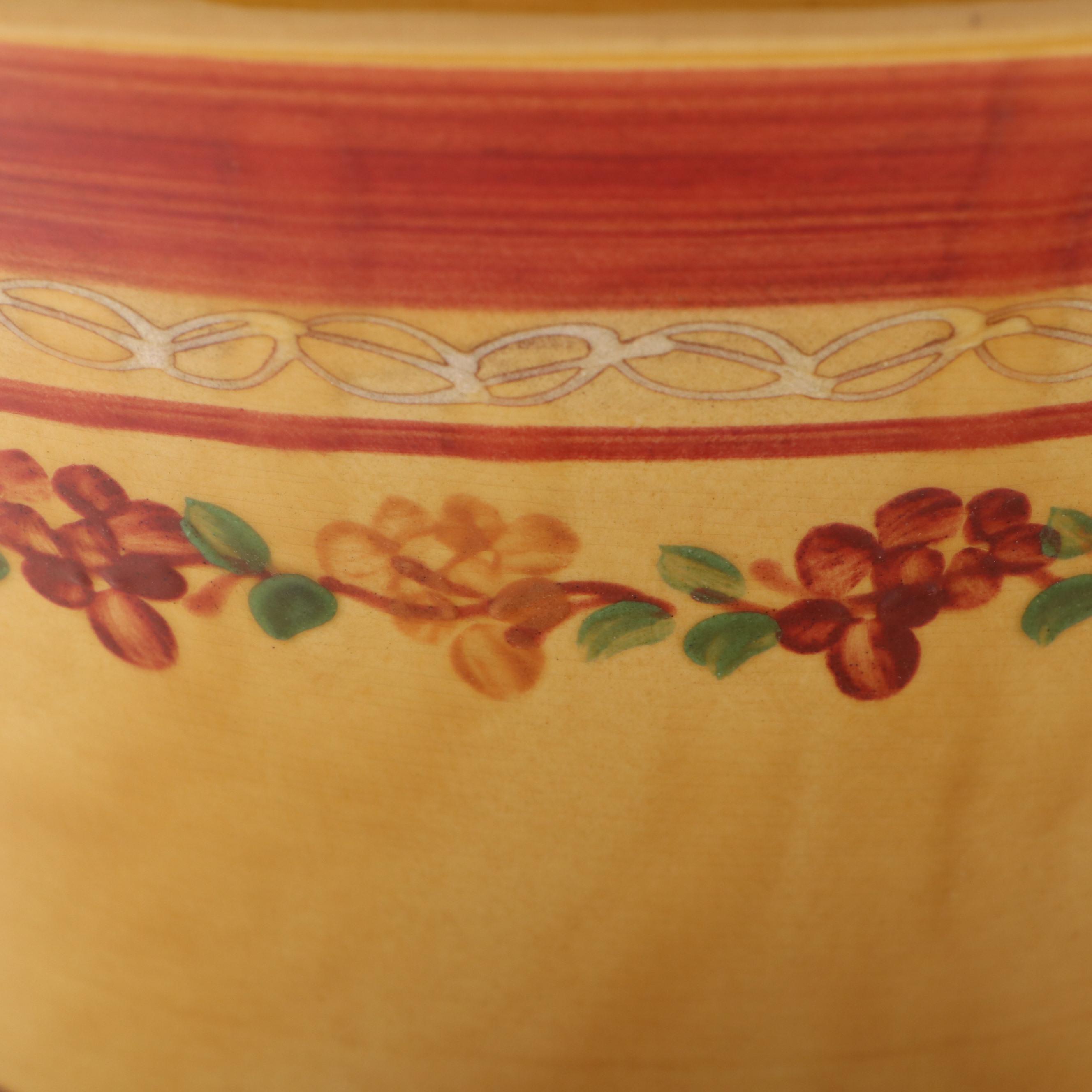 French Terre Provence Glazed Terracotta Batter Bowl