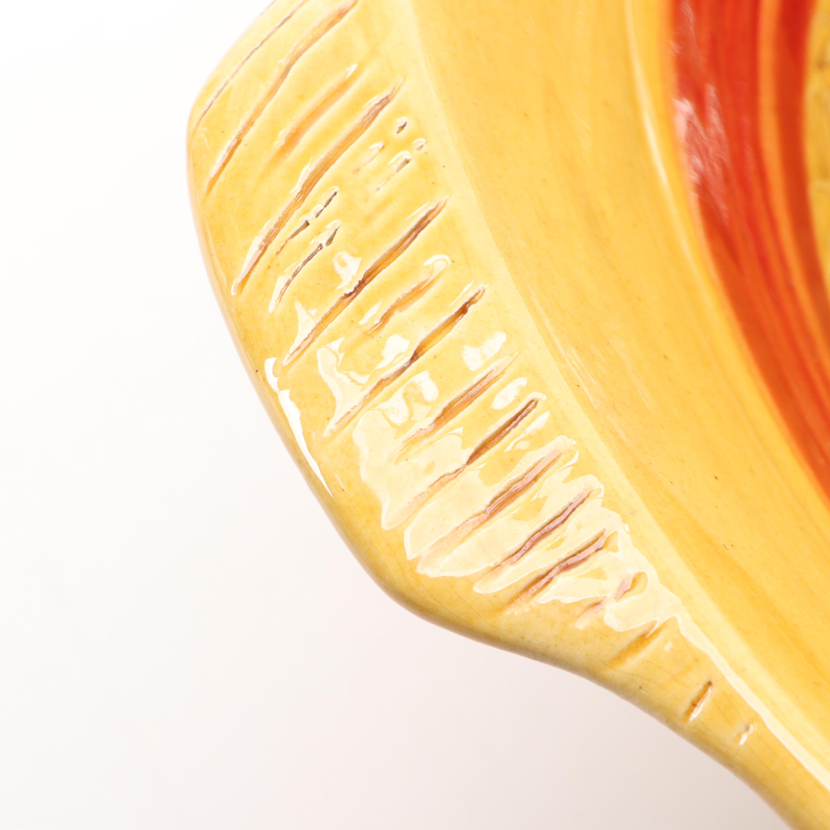 French Terre Provence Glazed Terracotta Batter Bowl