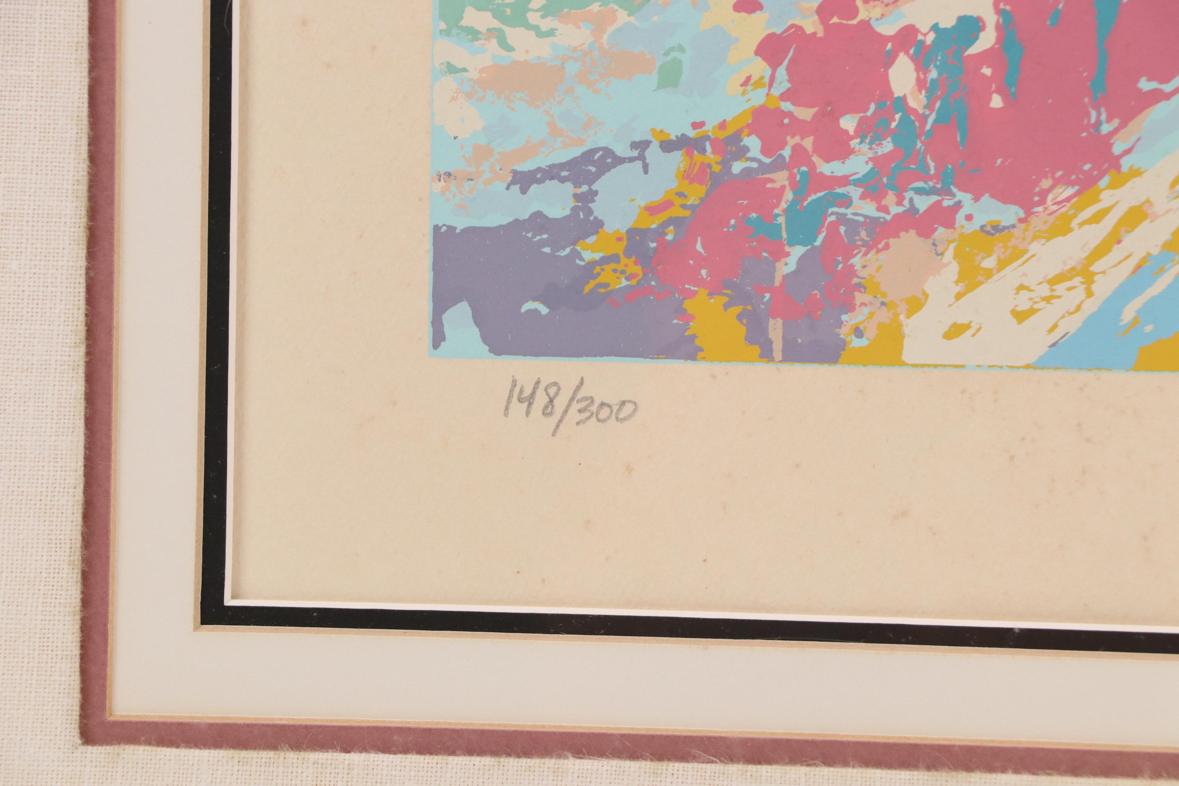 LeRoy Neiman Serigraph "Alpine Skiing," 1972