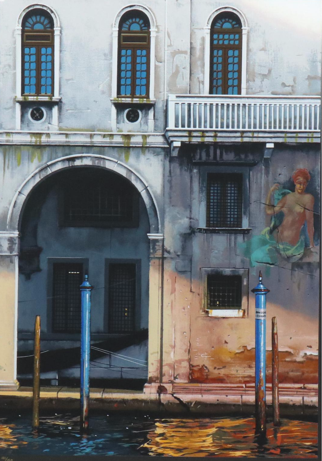 Thomas Pradzynski Serigraph "CV Canale Grand," Circa 2000