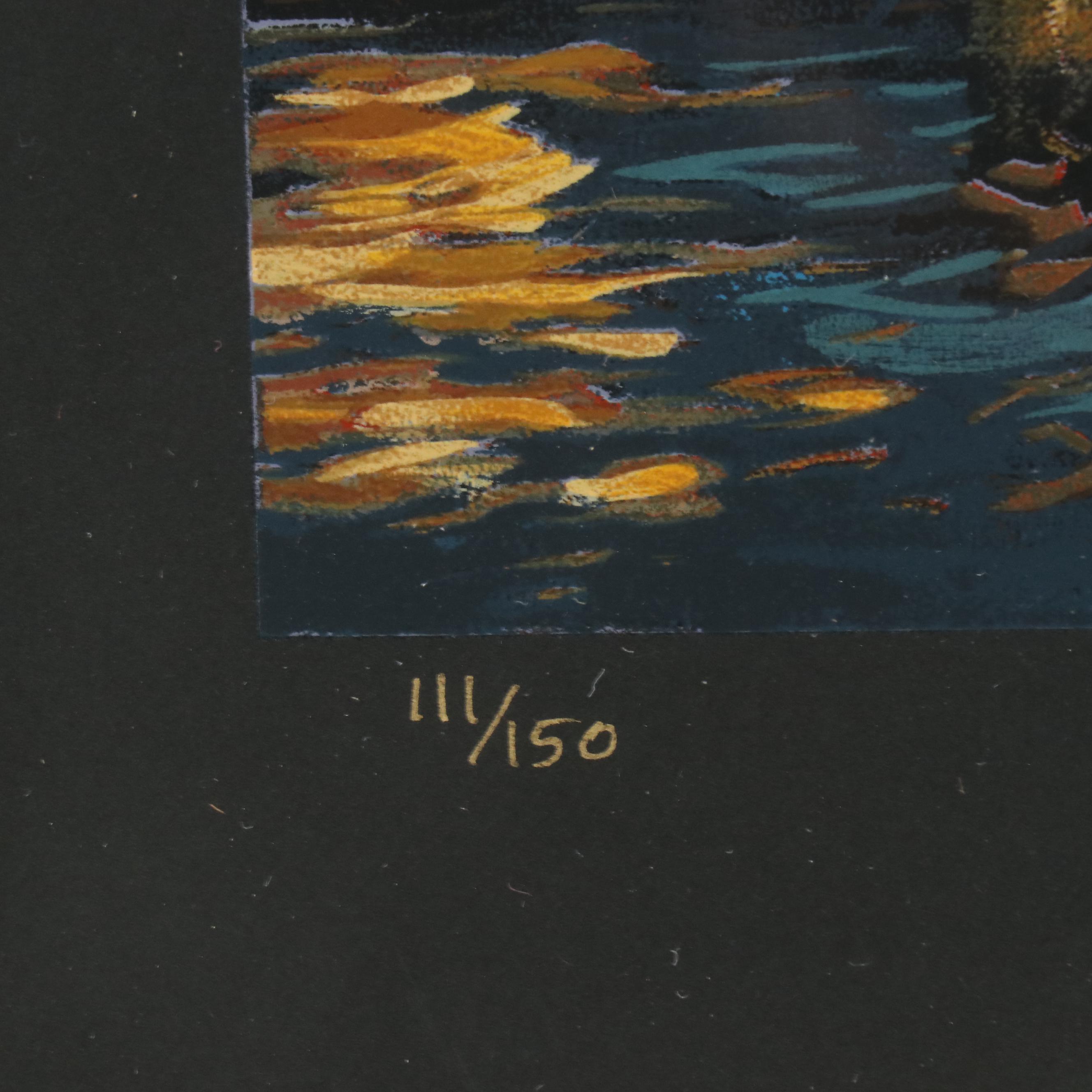 Thomas Pradzynski Serigraph "CV Canale Grand," Circa 2000