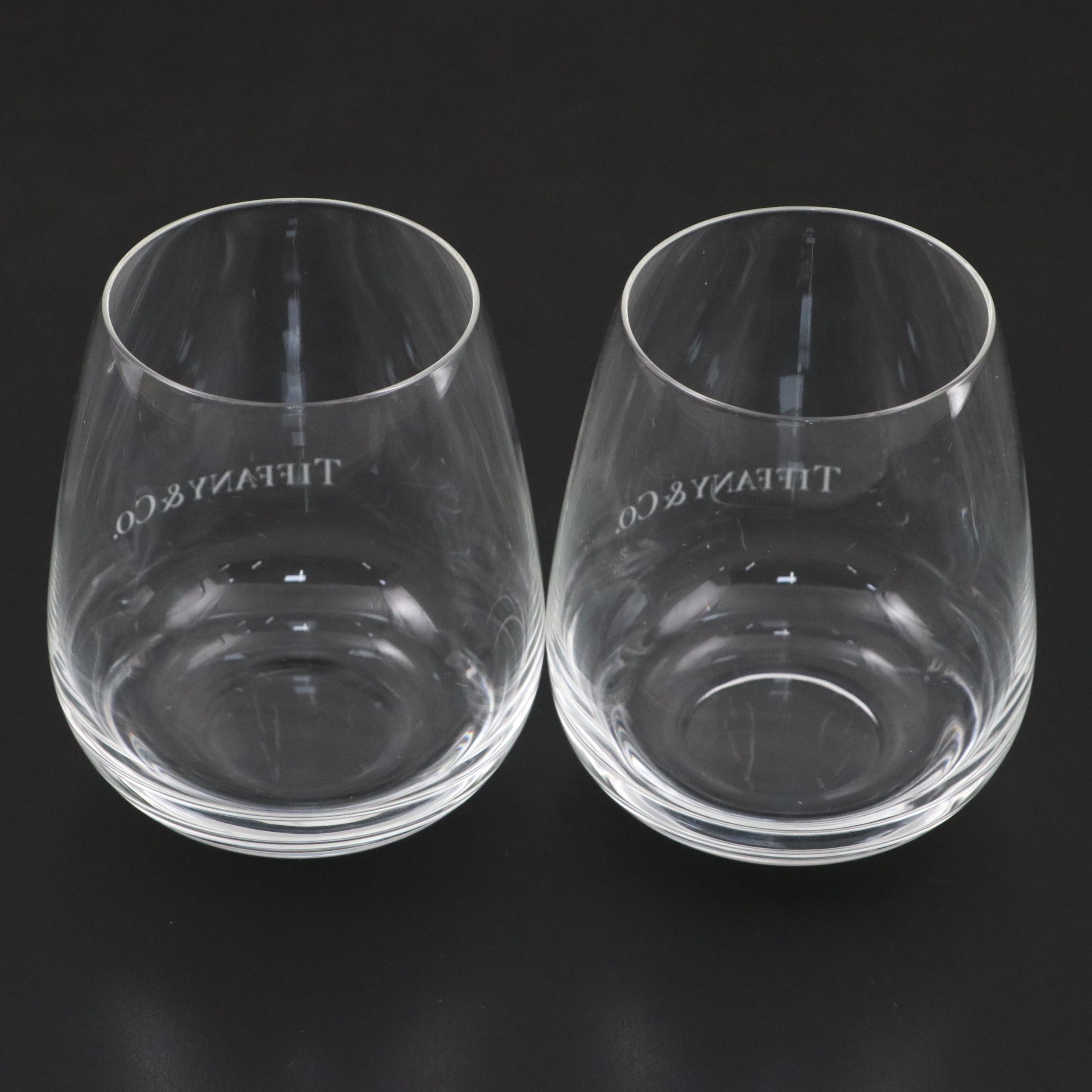 Tiffany & Co. Logo Stemless Wine Glasses