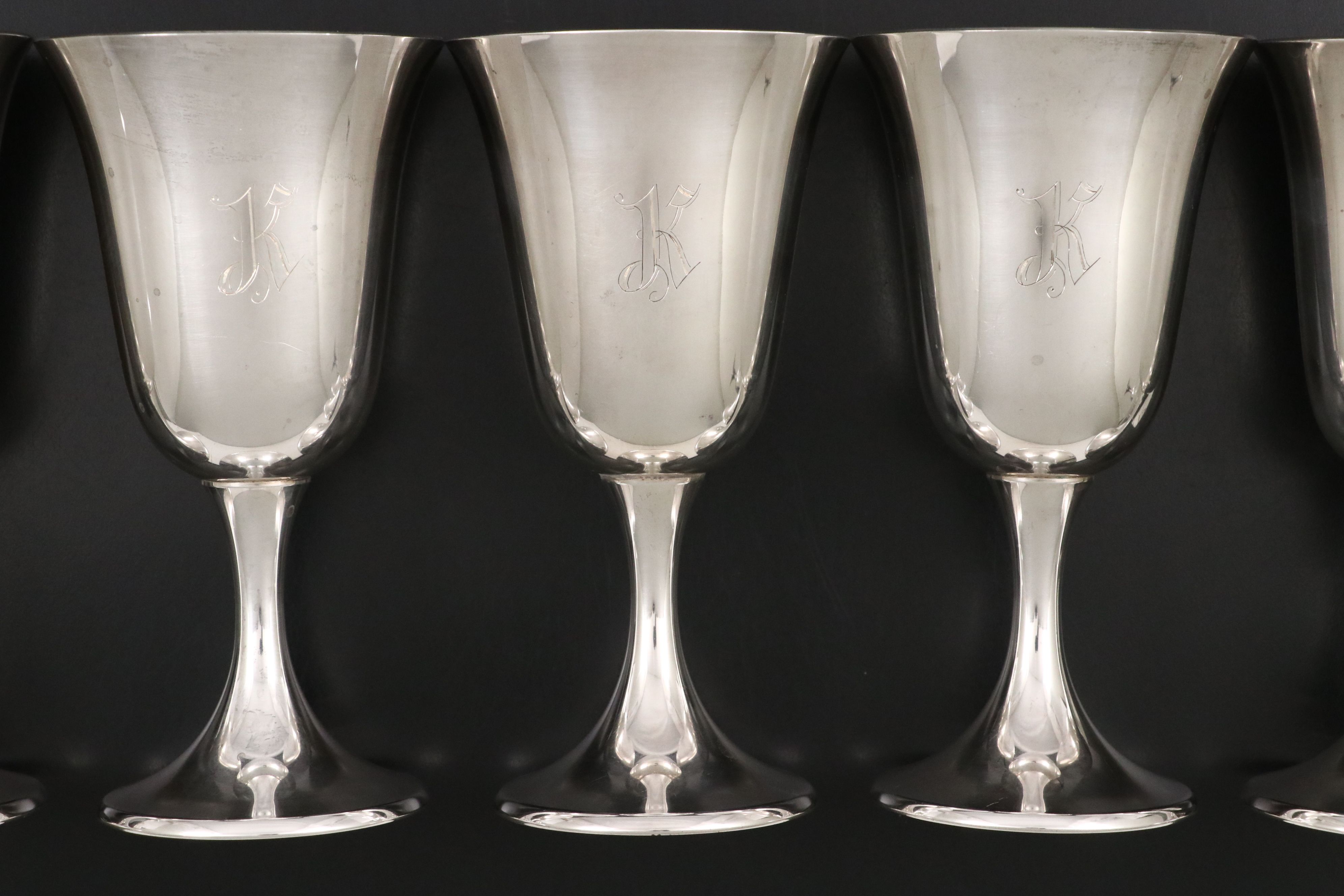 Gorham Sterling Silver Goblets and Newport Sterling Silver Cordial