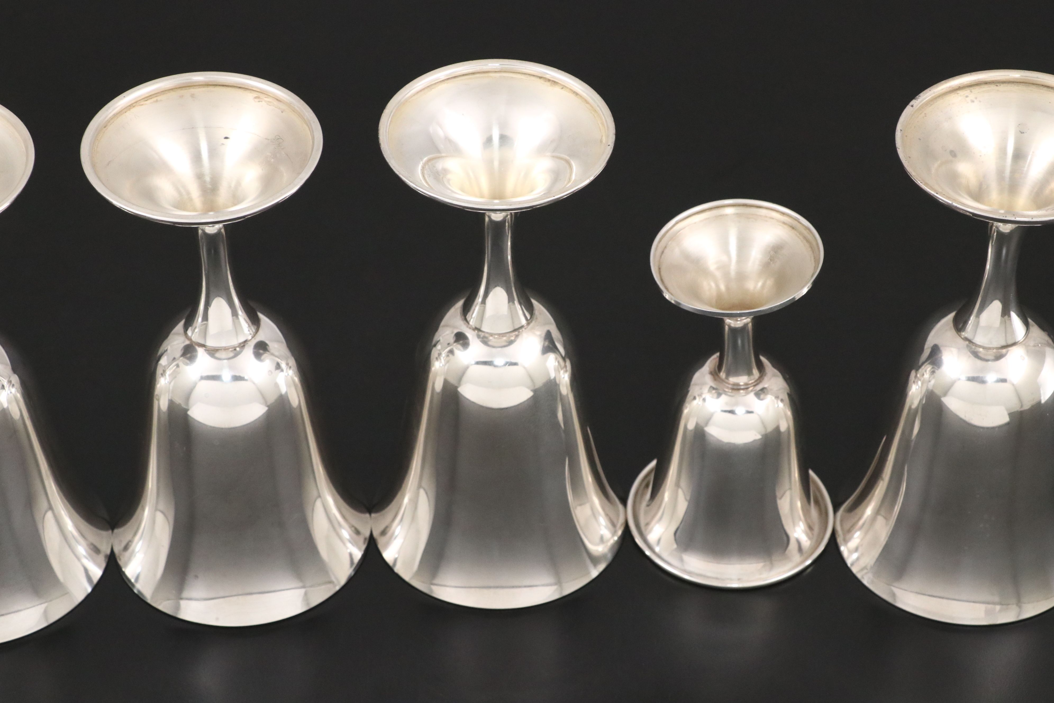 Gorham Sterling Silver Goblets and Newport Sterling Silver Cordial