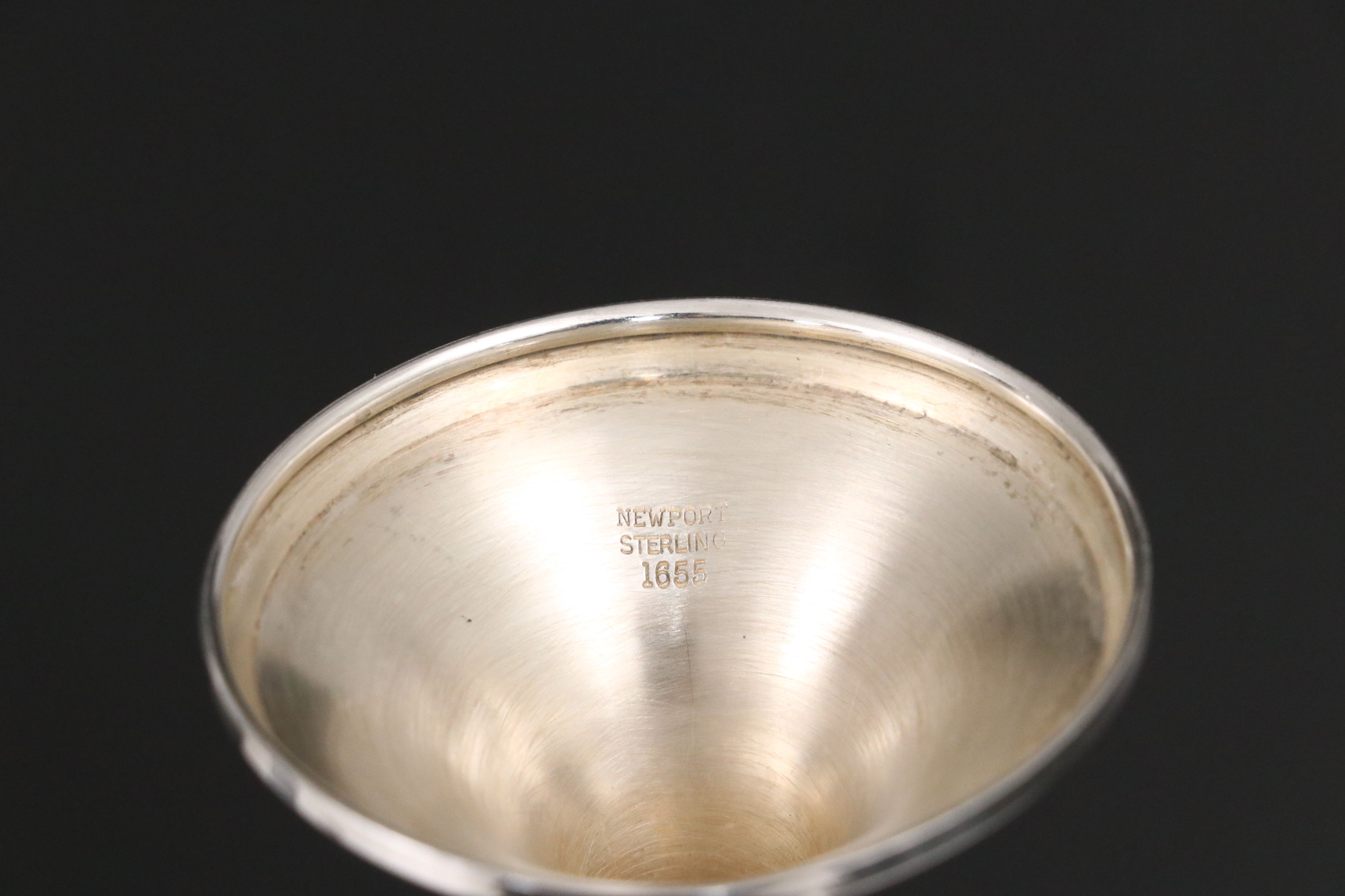 Gorham Sterling Silver Goblets and Newport Sterling Silver Cordial