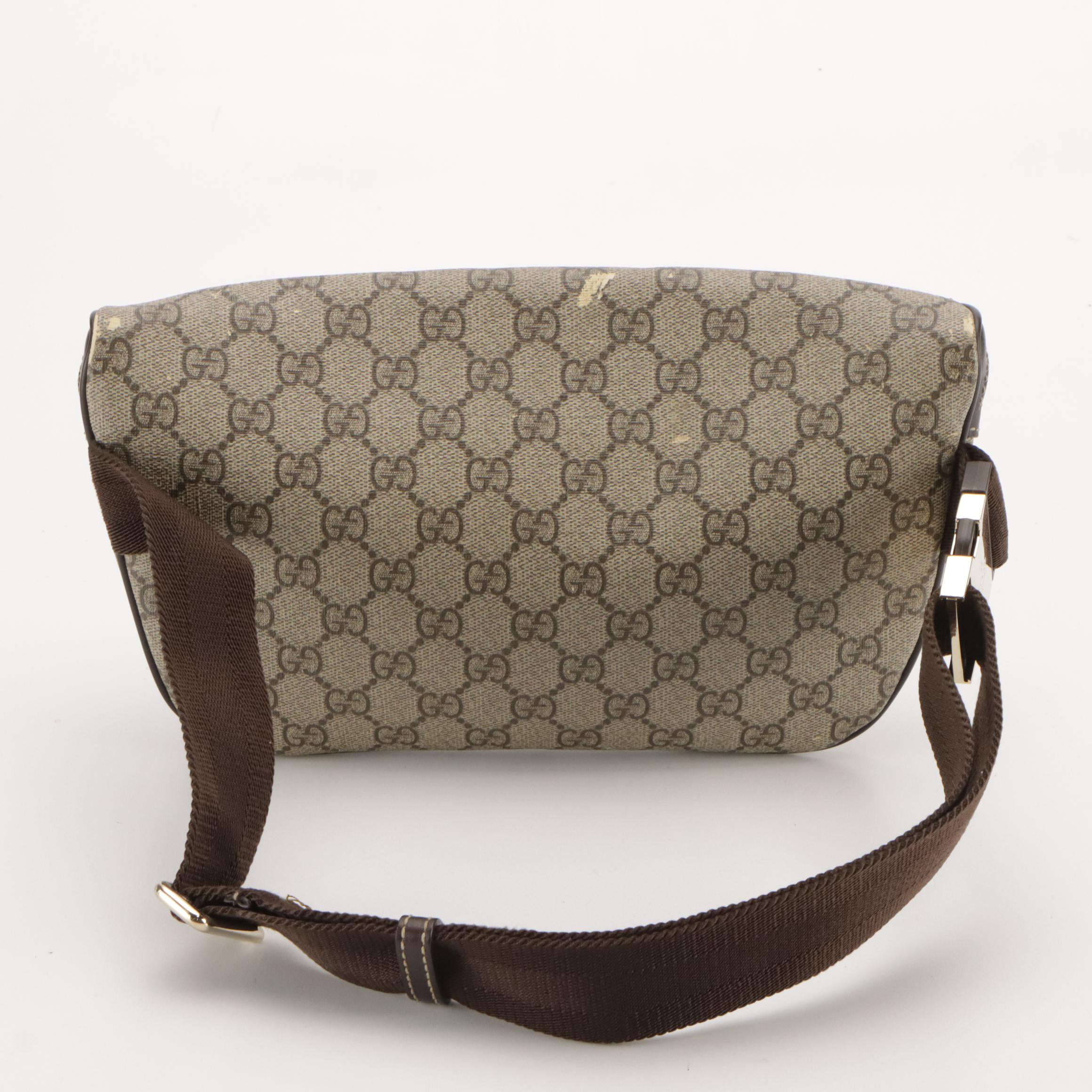 Gucci GG Supreme Canvas and Leather Belt Bag
