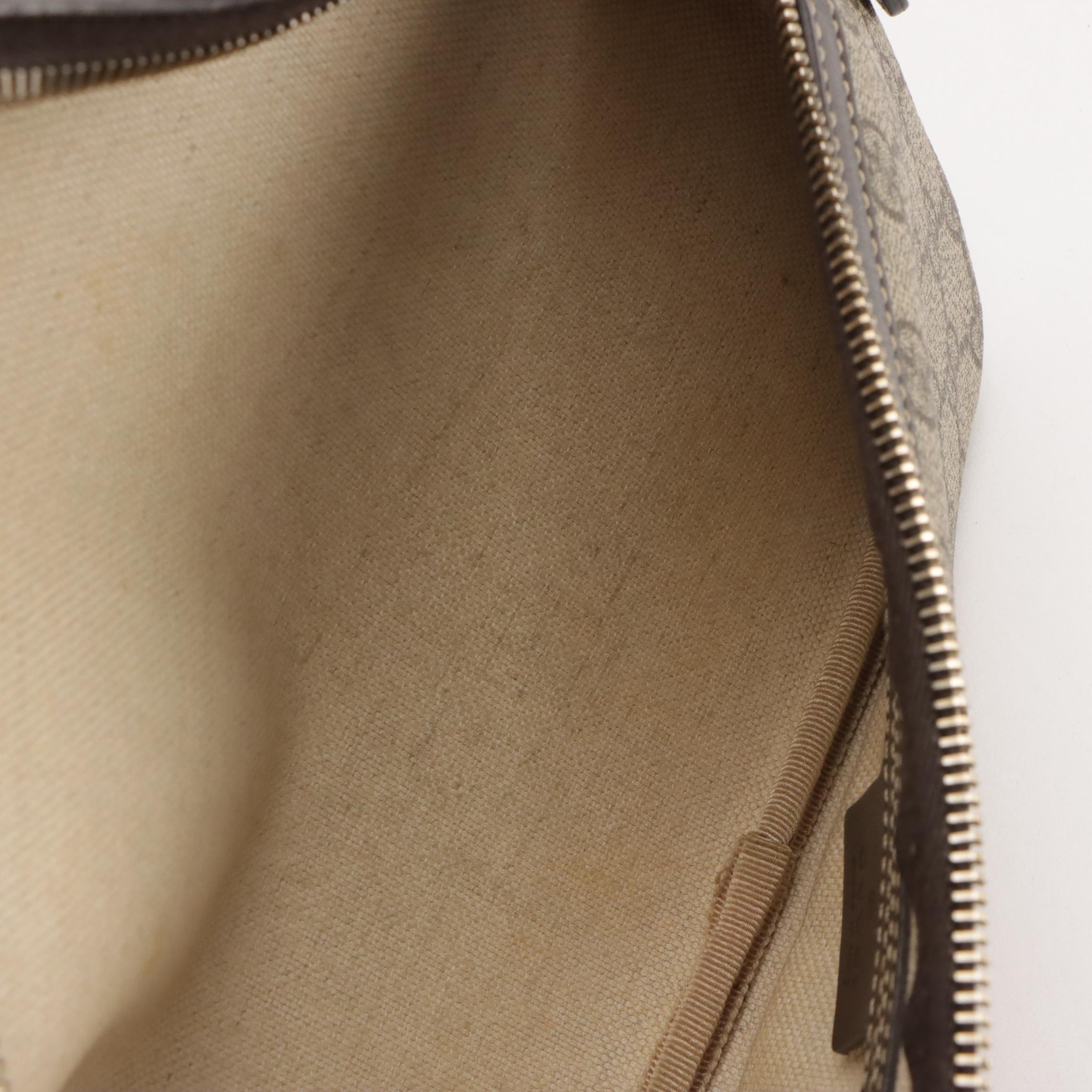 Gucci GG Supreme Canvas and Leather Belt Bag