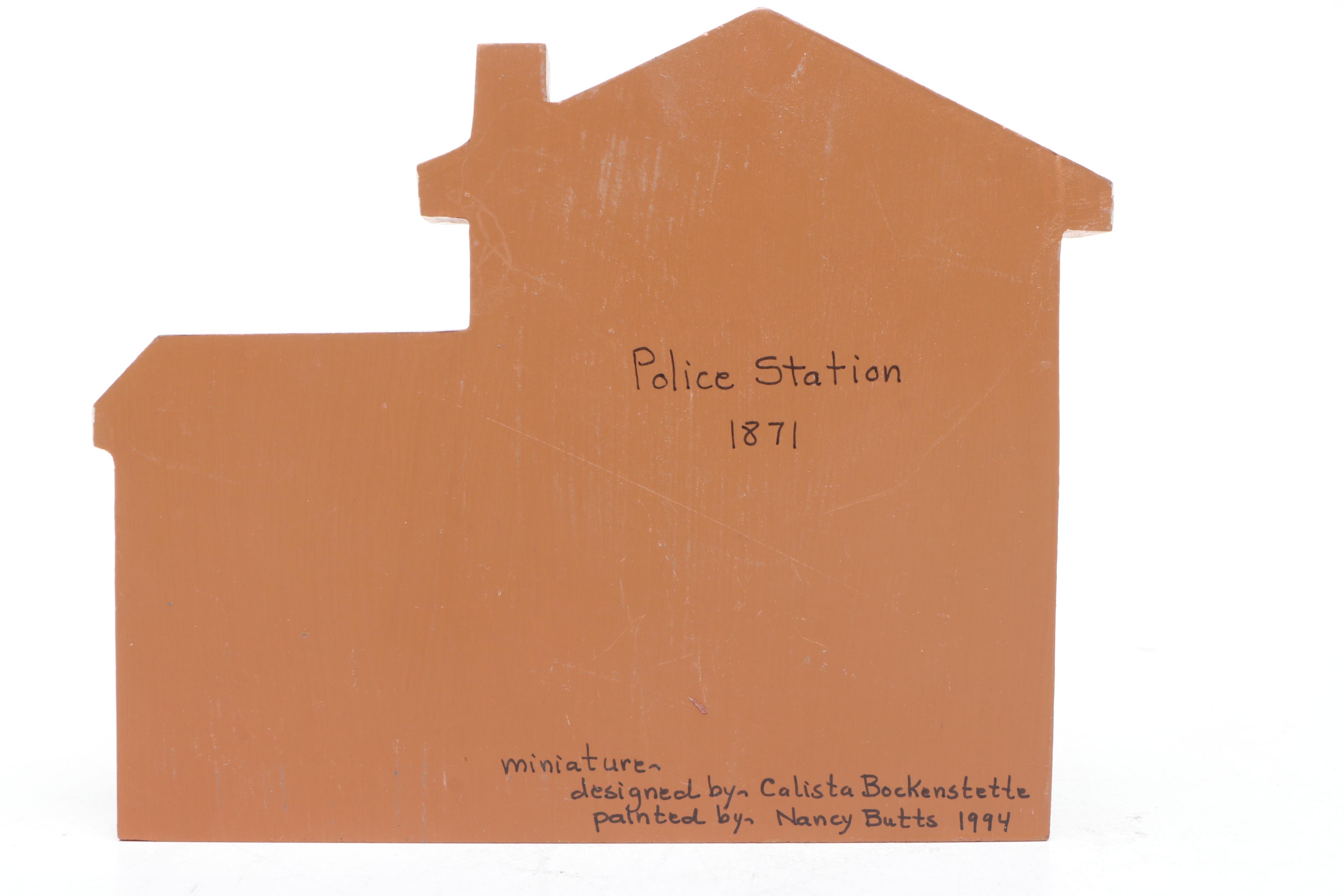 Hand-Painted Miniatures of Glendale Village Buildings, Late 20th Century