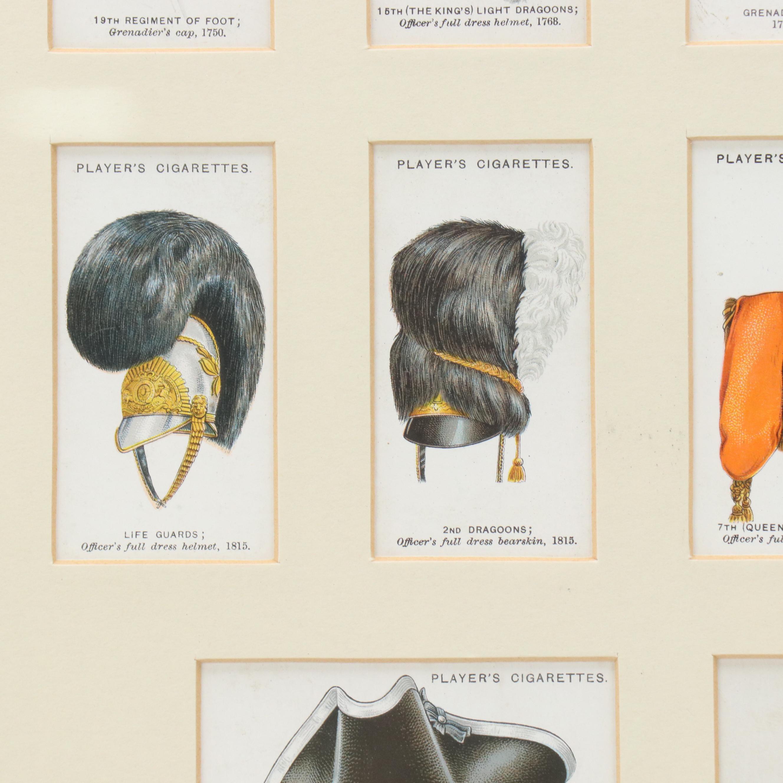 Player's Cigarettes Trading Cards With Military Headwear Motif