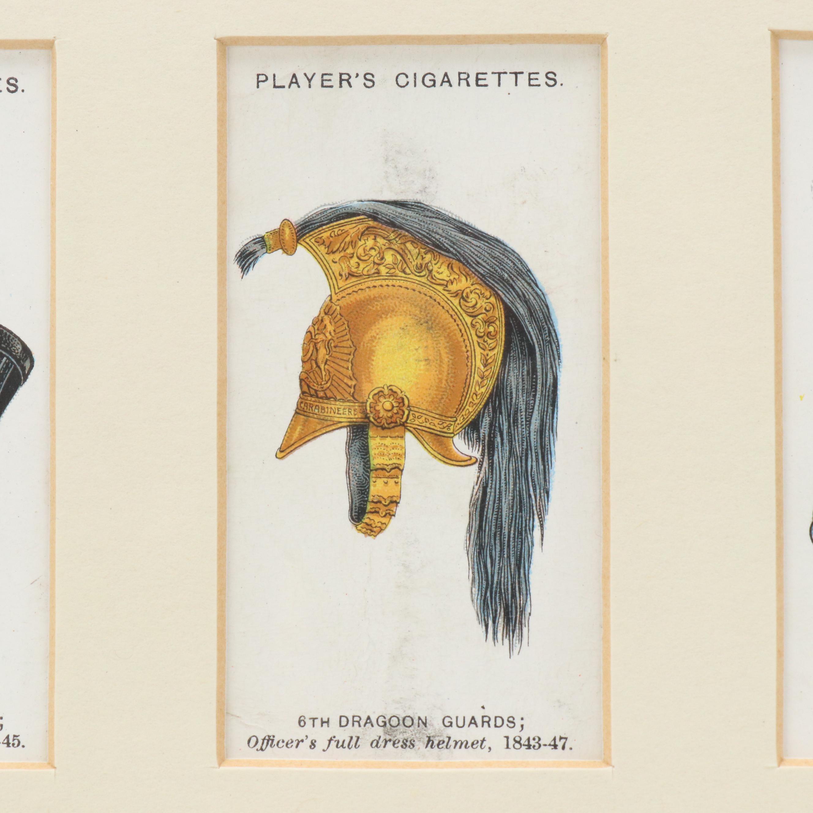 Player's Cigarettes Trading Cards With Military Headwear Motif