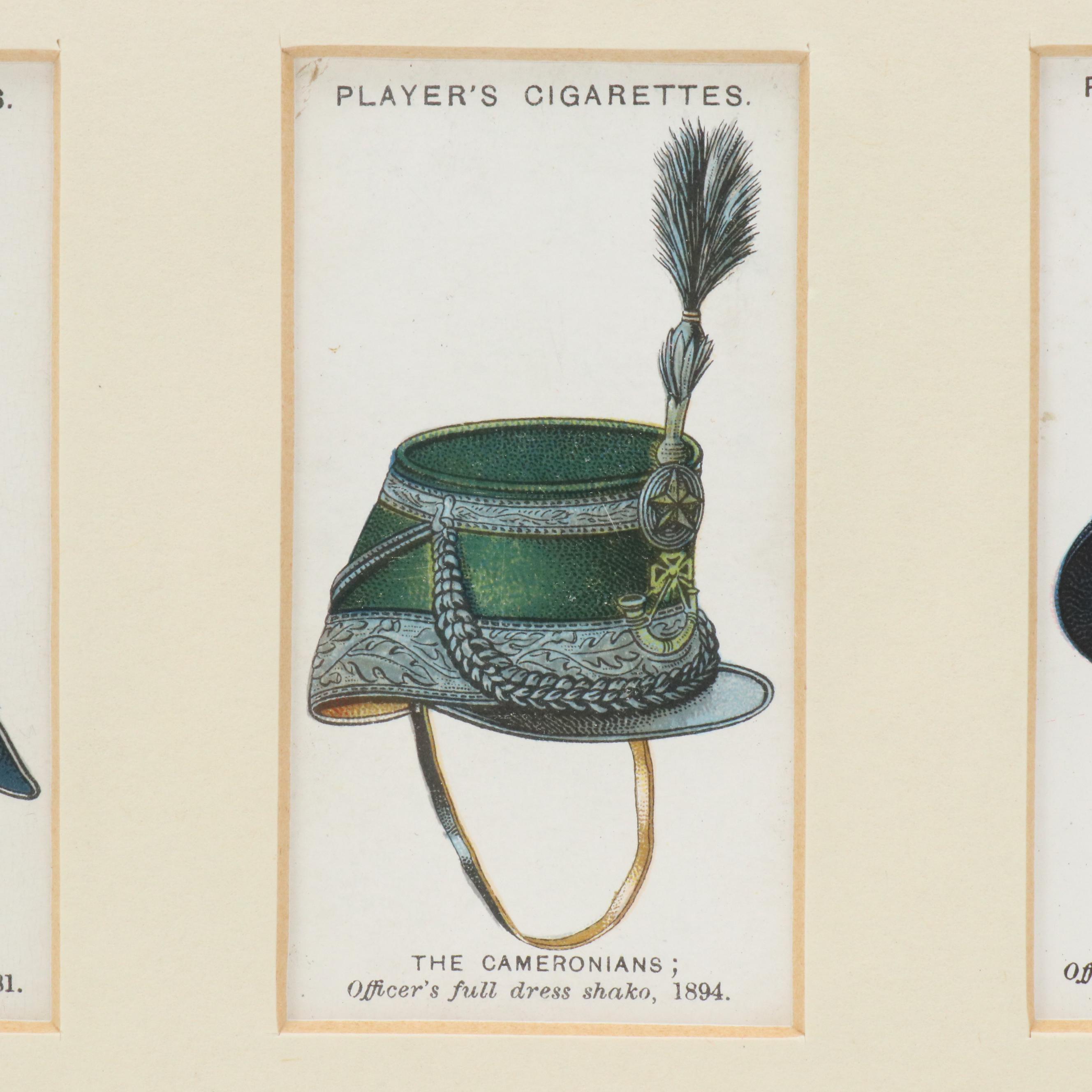 Player's Cigarettes Trading Cards With Military Headwear Motif