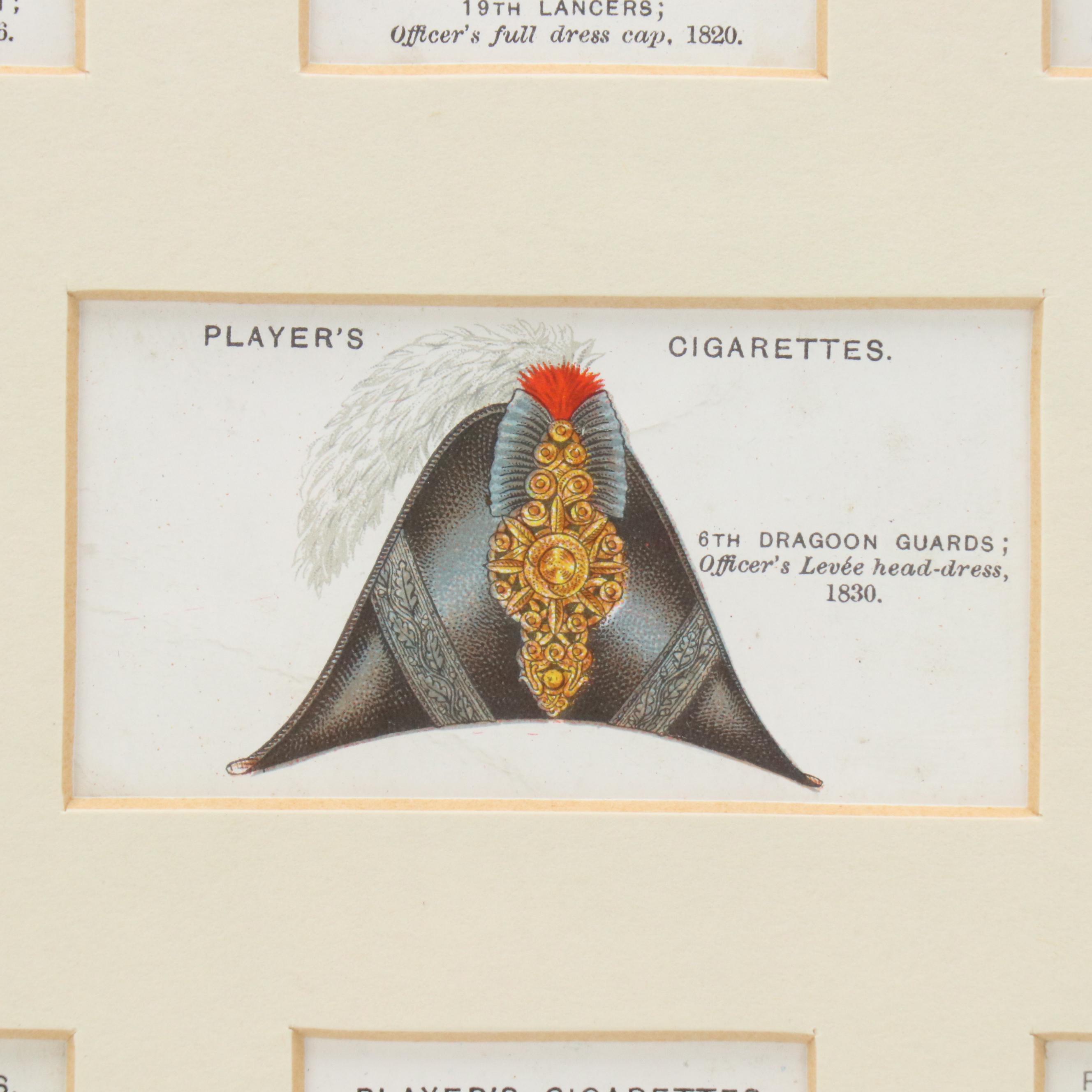 Player's Cigarettes Trading Cards With Military Headwear Motif