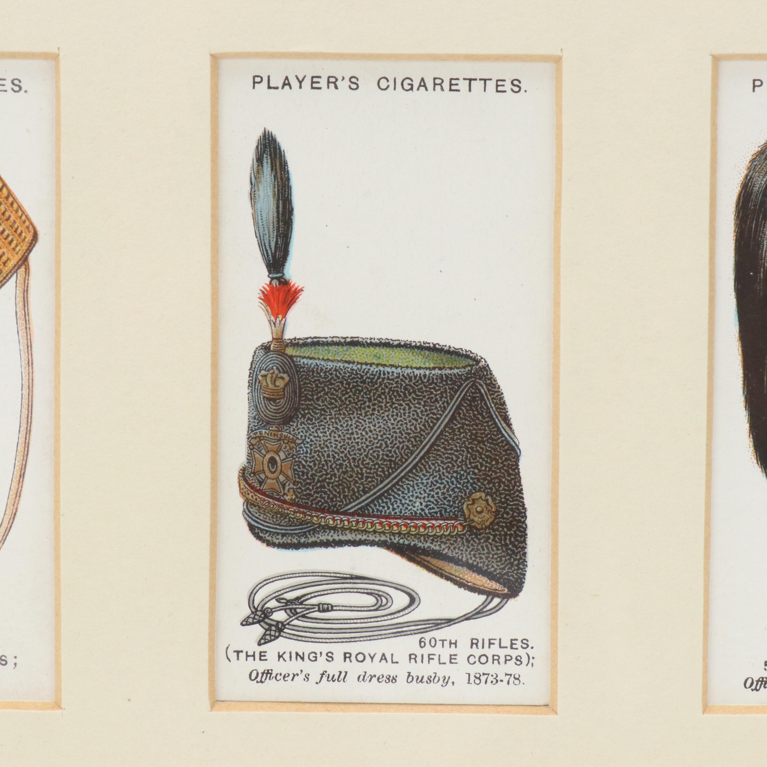 Player's Cigarettes Trading Cards With Military Headwear Motif