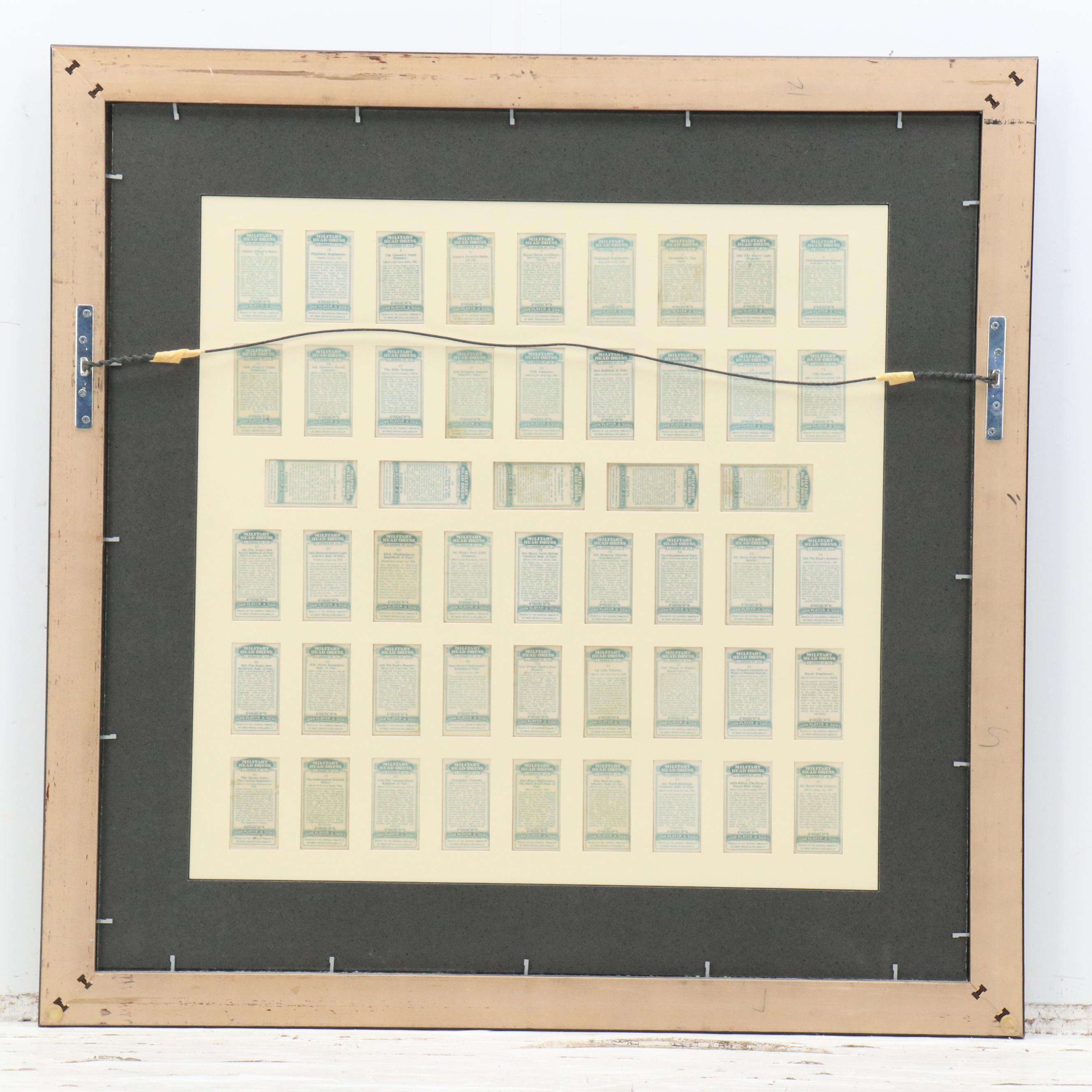 Player's Cigarettes Trading Cards With Military Headwear Motif