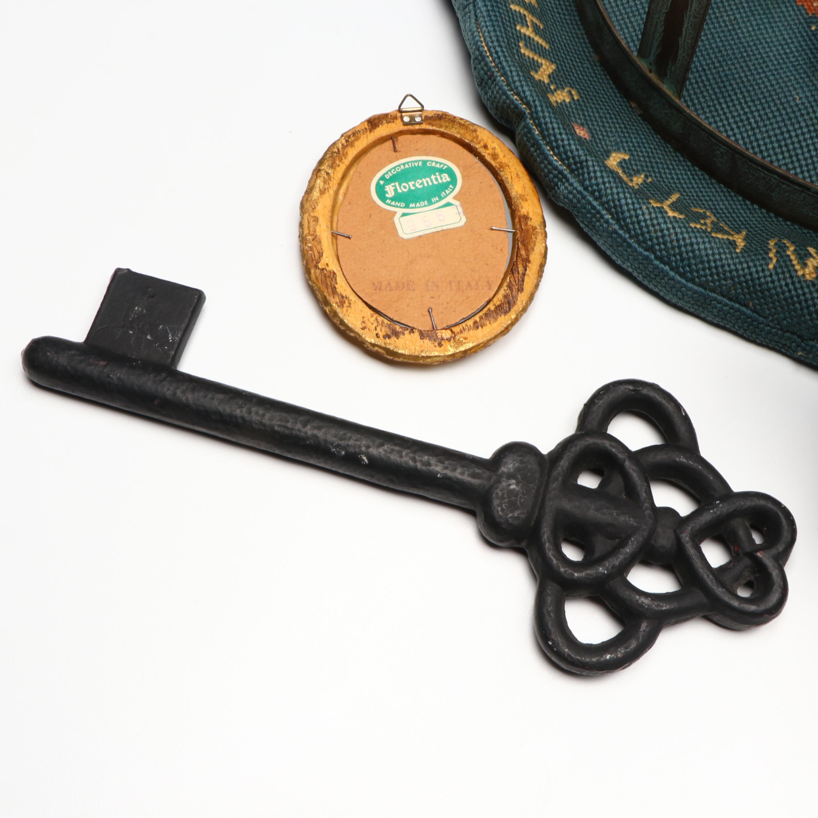 Wall Mount Recipe Card Box Lamp with French Adapted Oil Lamp and More