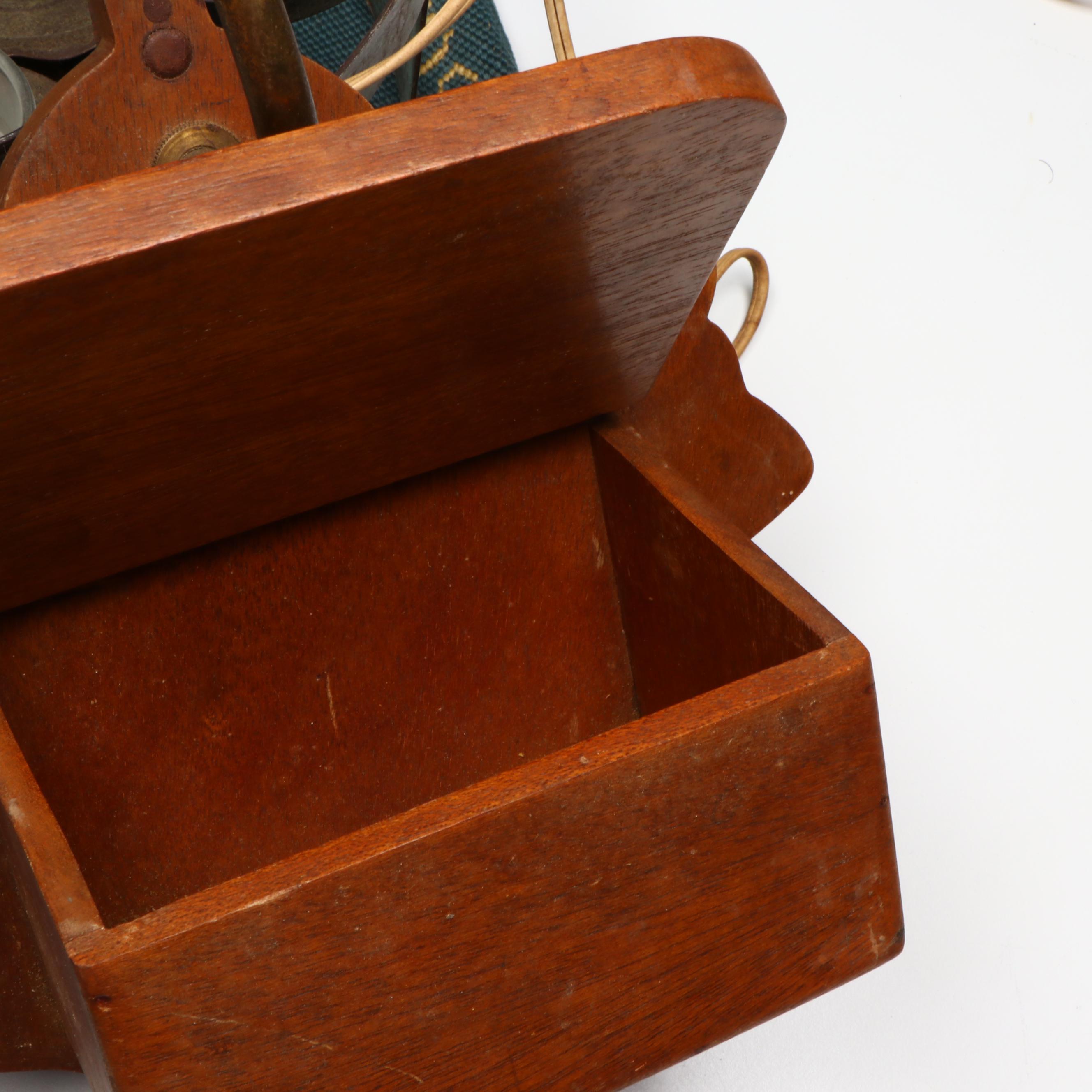 Wall Mount Recipe Card Box Lamp with French Adapted Oil Lamp and More