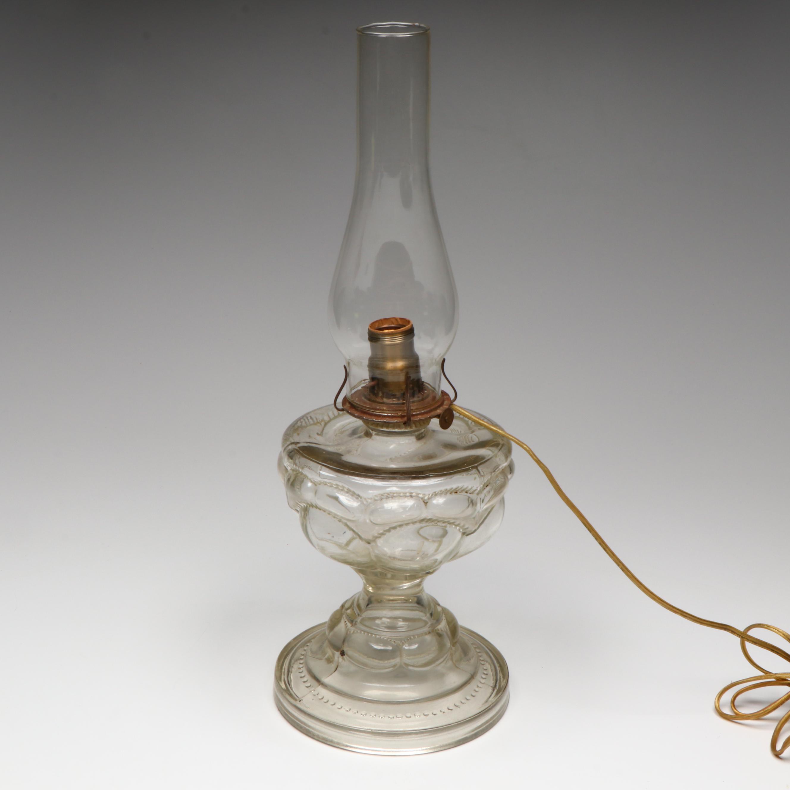 Wall Mount Recipe Card Box Lamp with French Adapted Oil Lamp and More