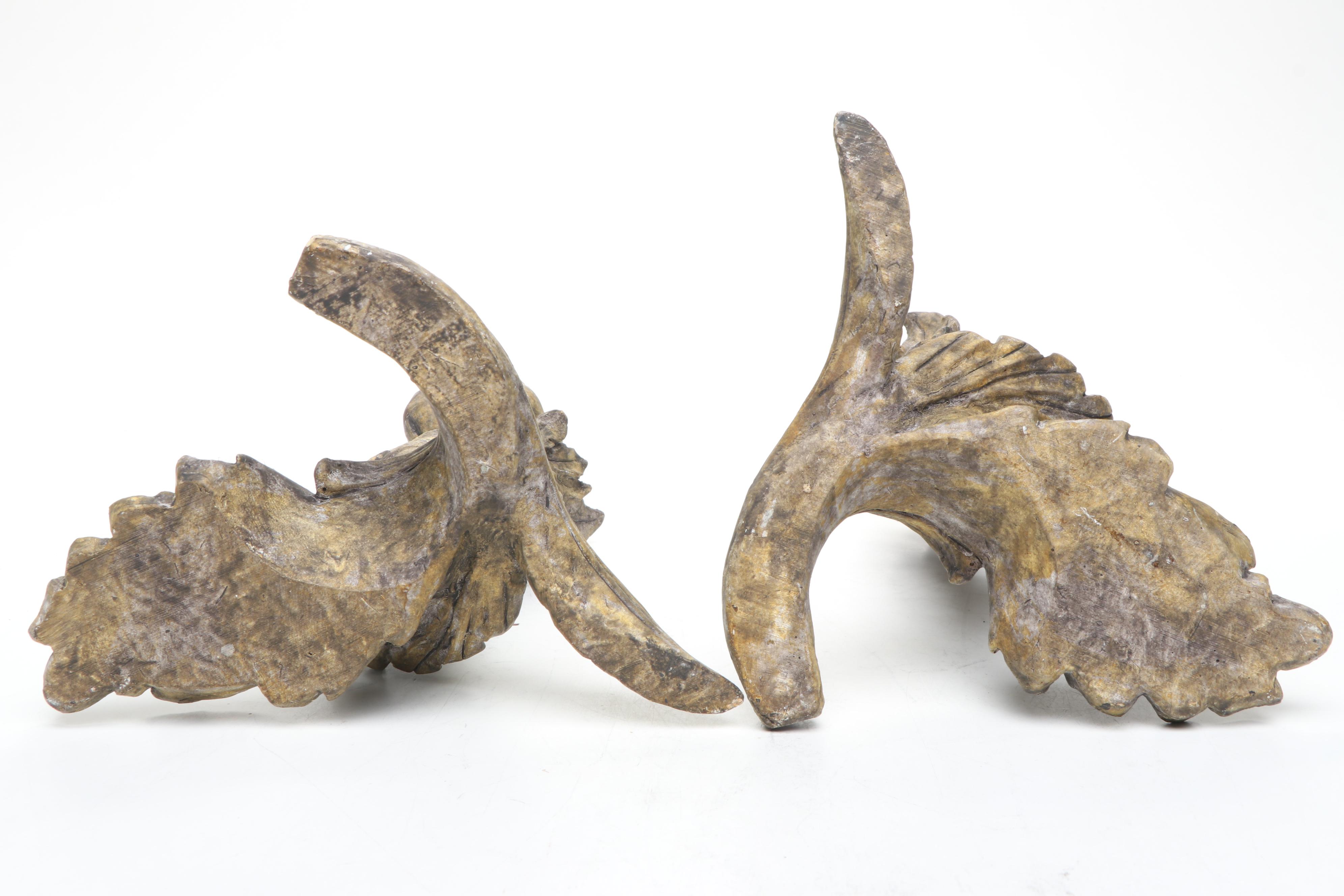 Art Nouveau Style Sculptural Artichoke Candlesticks