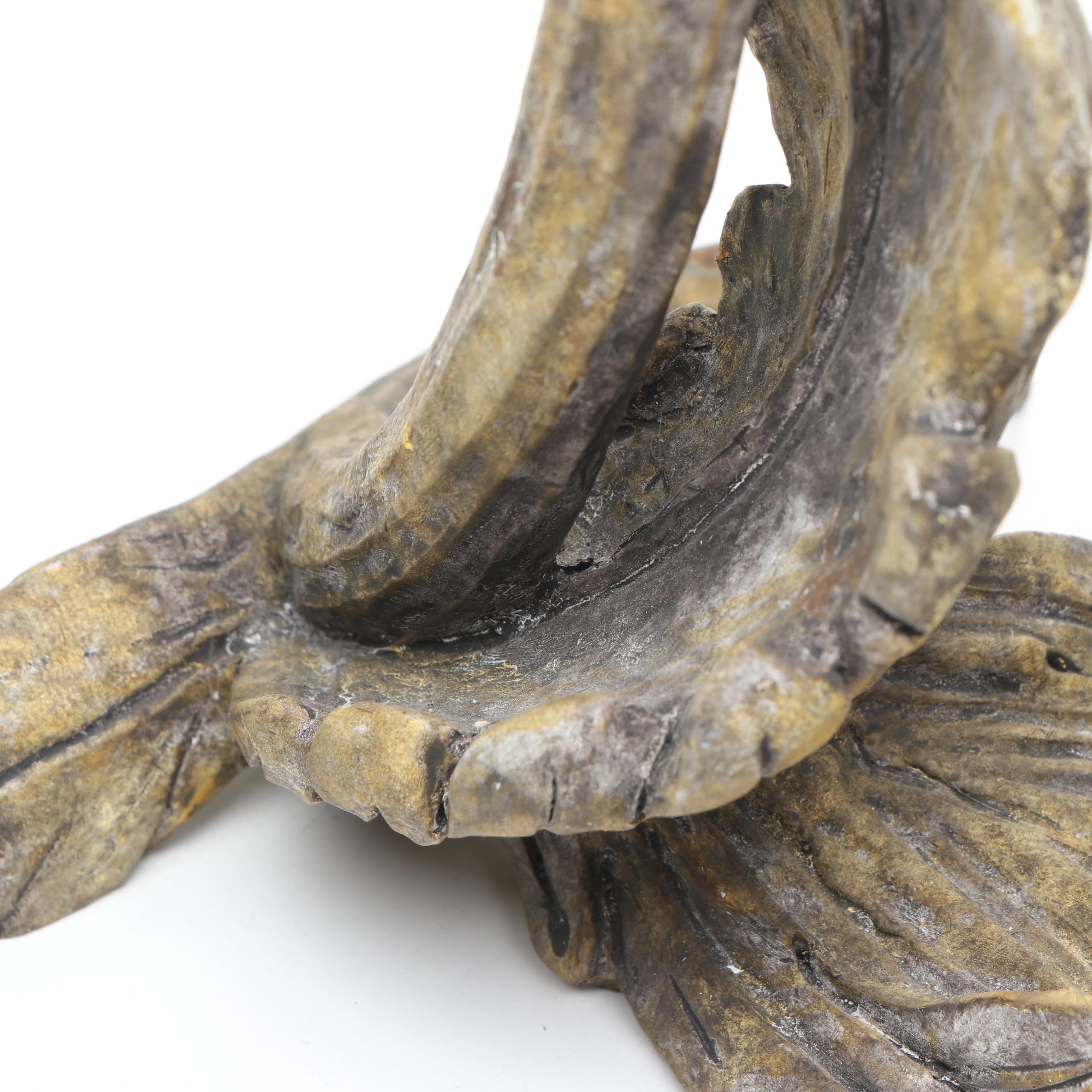 Art Nouveau Style Sculptural Artichoke Candlesticks