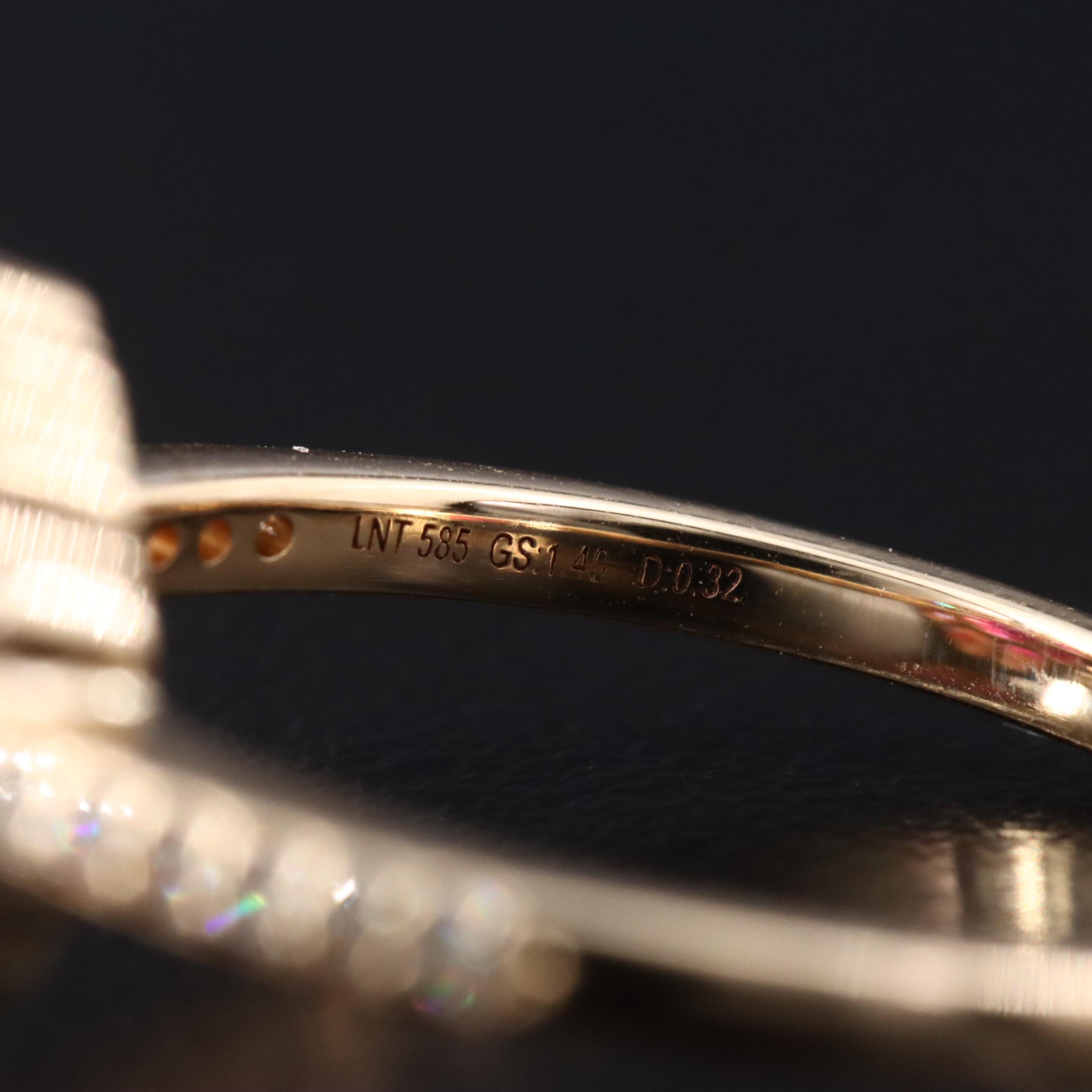 14K 1.40 CT Ruby and Diamond Ring with IGI Jewelry Report