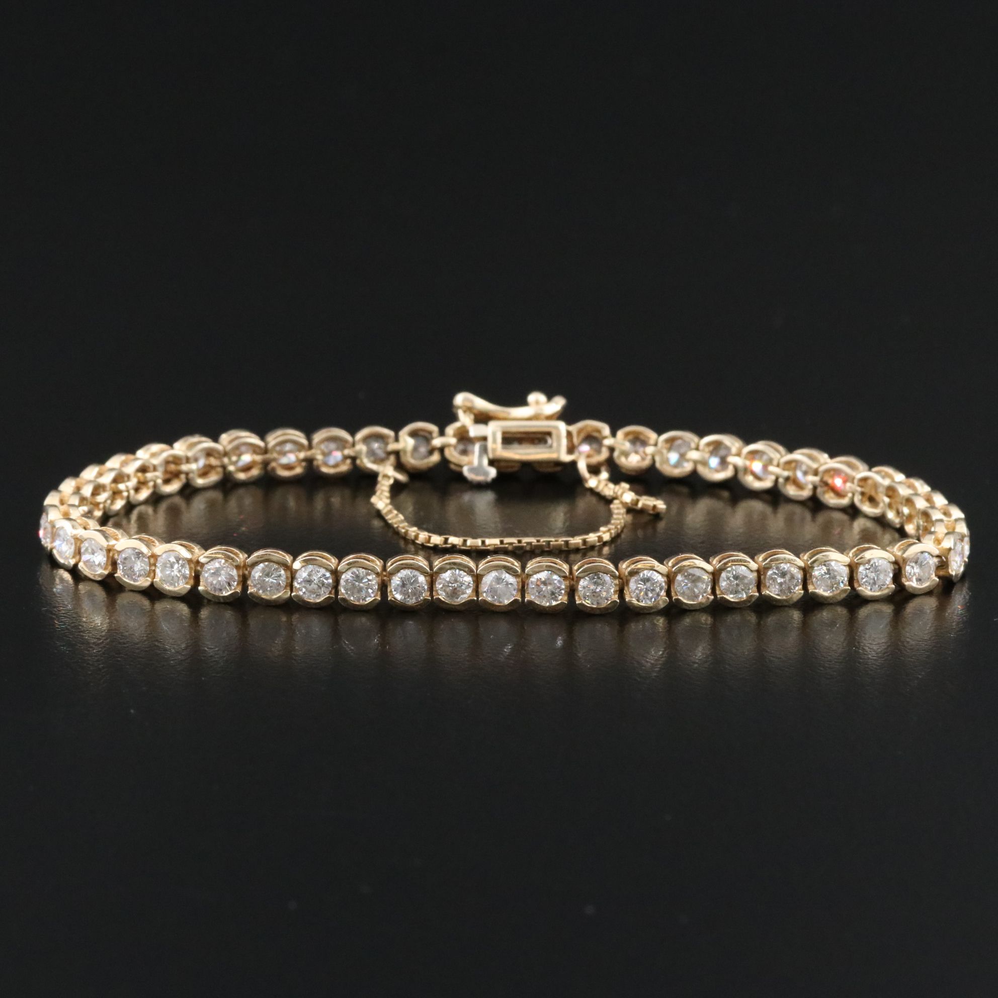 14K 4.80 CTW Diamond Line Bracelet