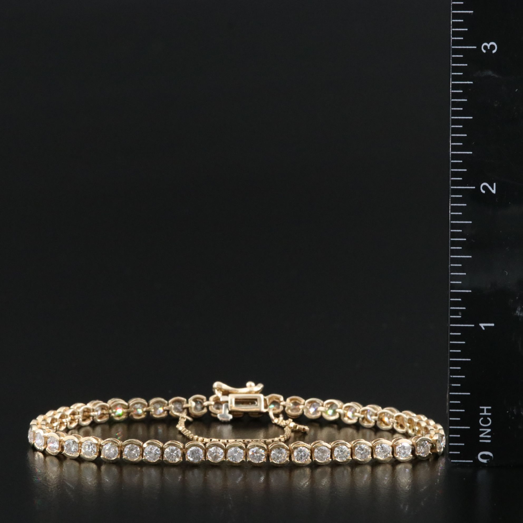 14K 4.80 CTW Diamond Line Bracelet