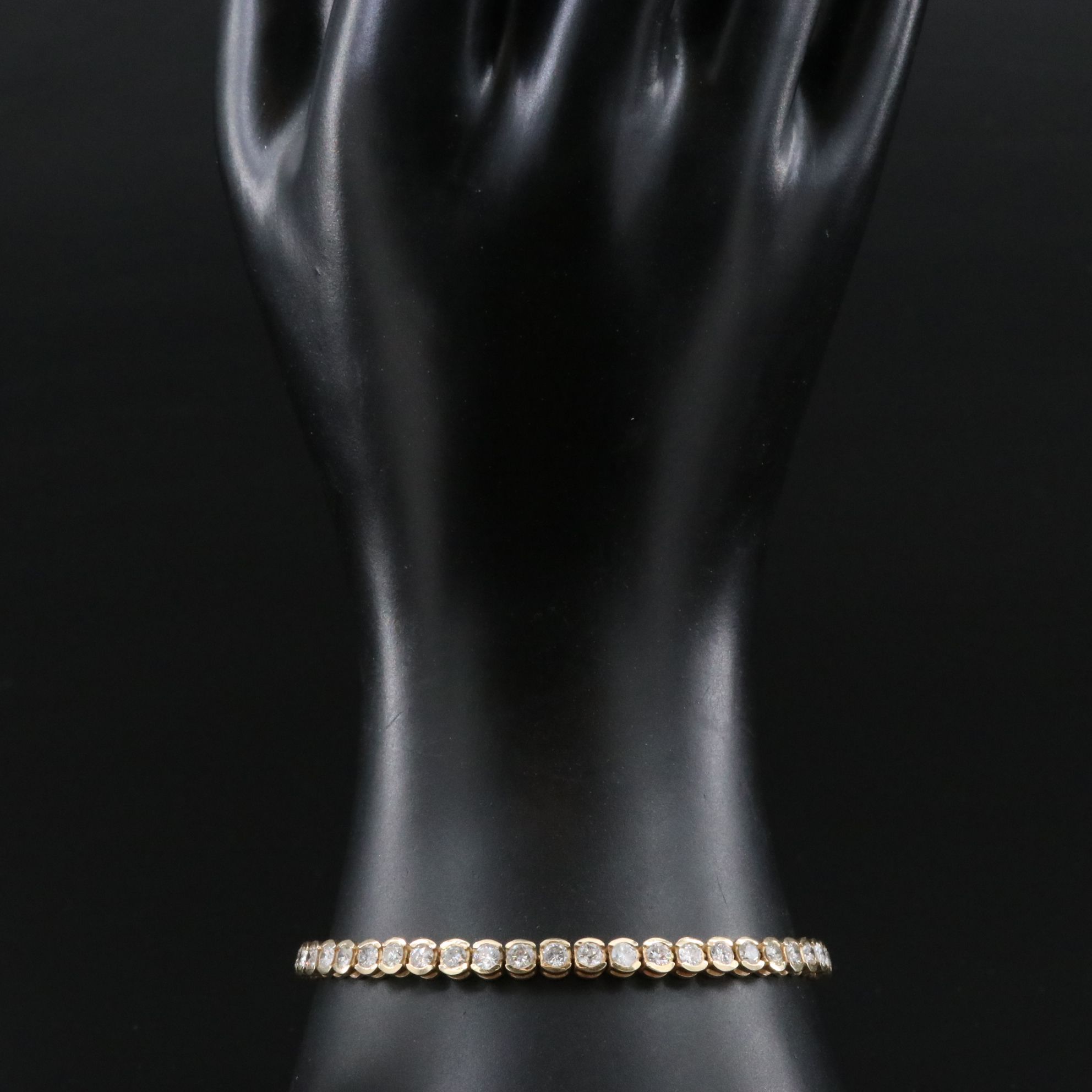 14K 4.80 CTW Diamond Line Bracelet