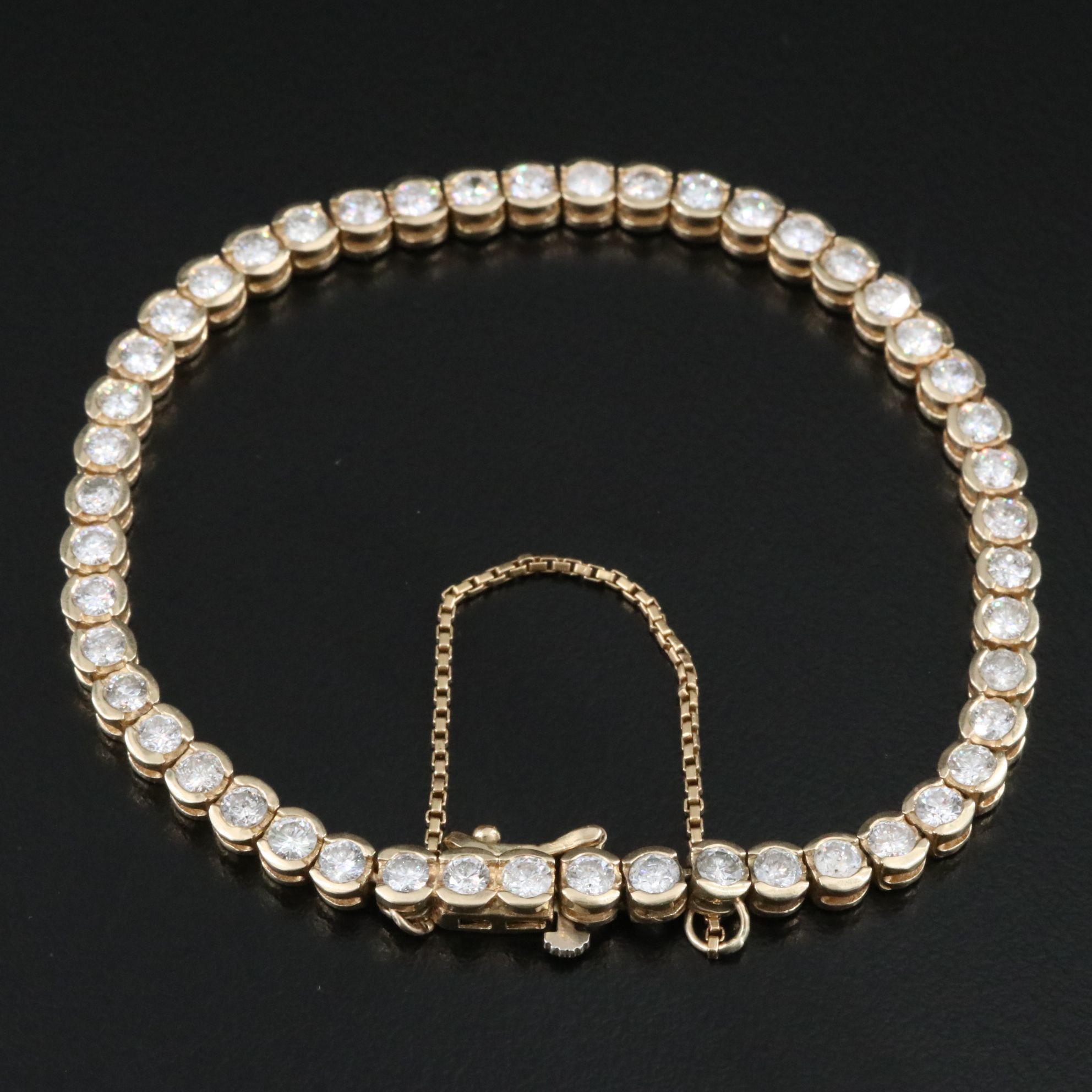 14K 4.80 CTW Diamond Line Bracelet