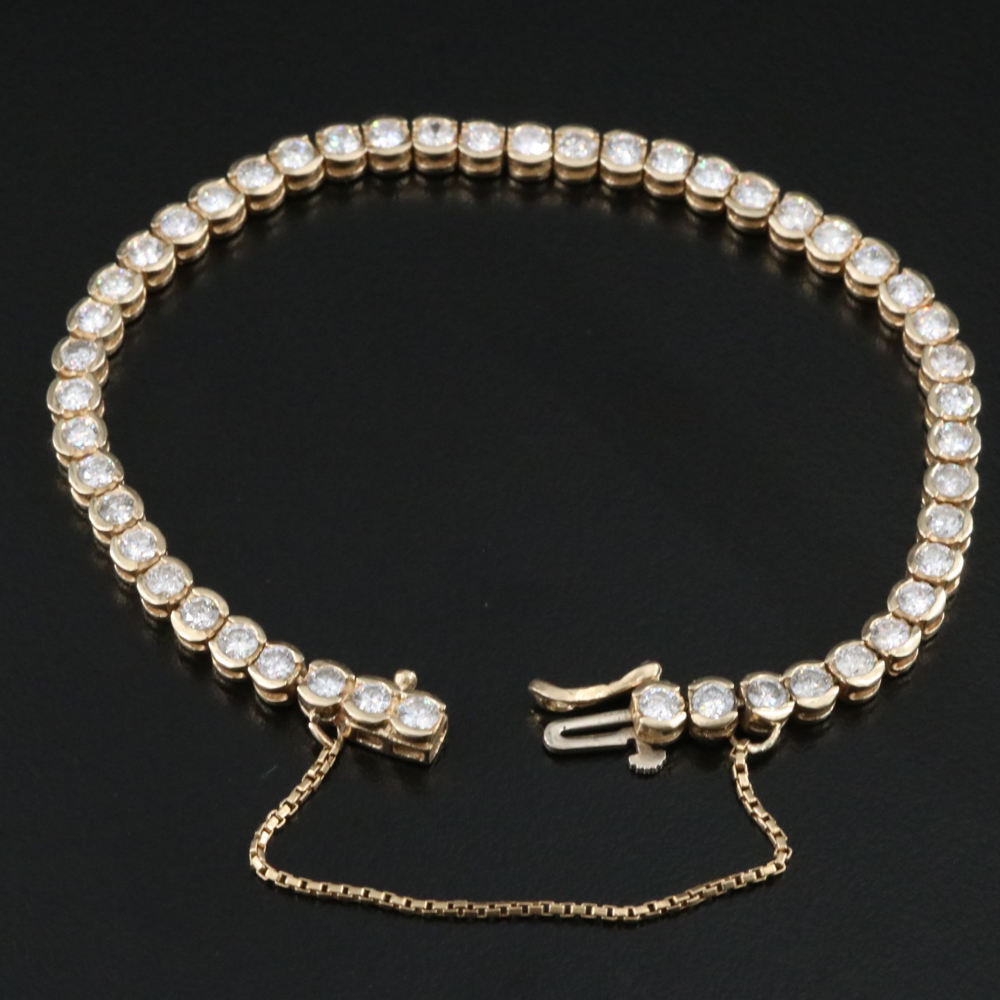 14K 4.80 CTW Diamond Line Bracelet