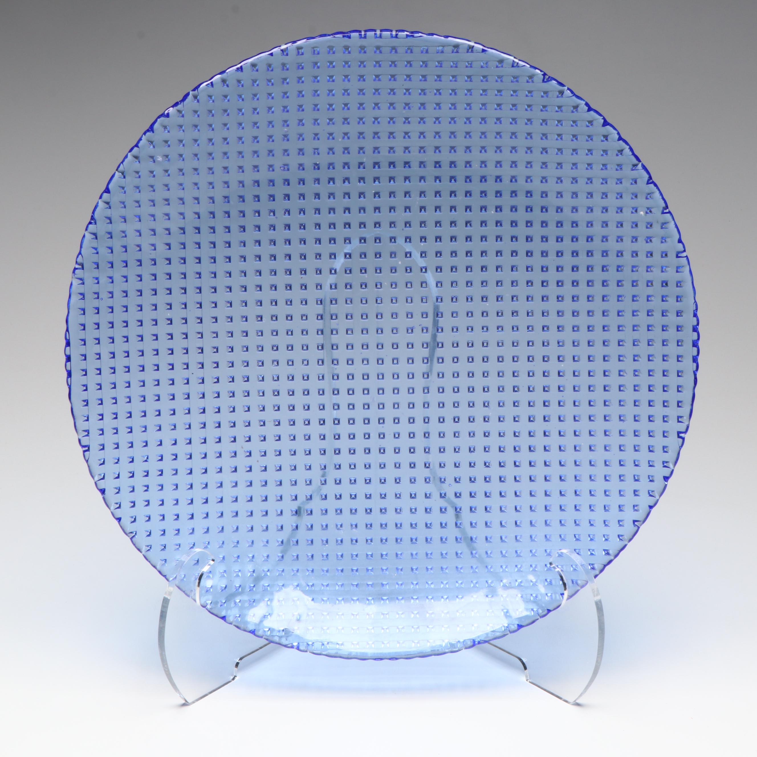 Contemporary Glass Platters and Bowl