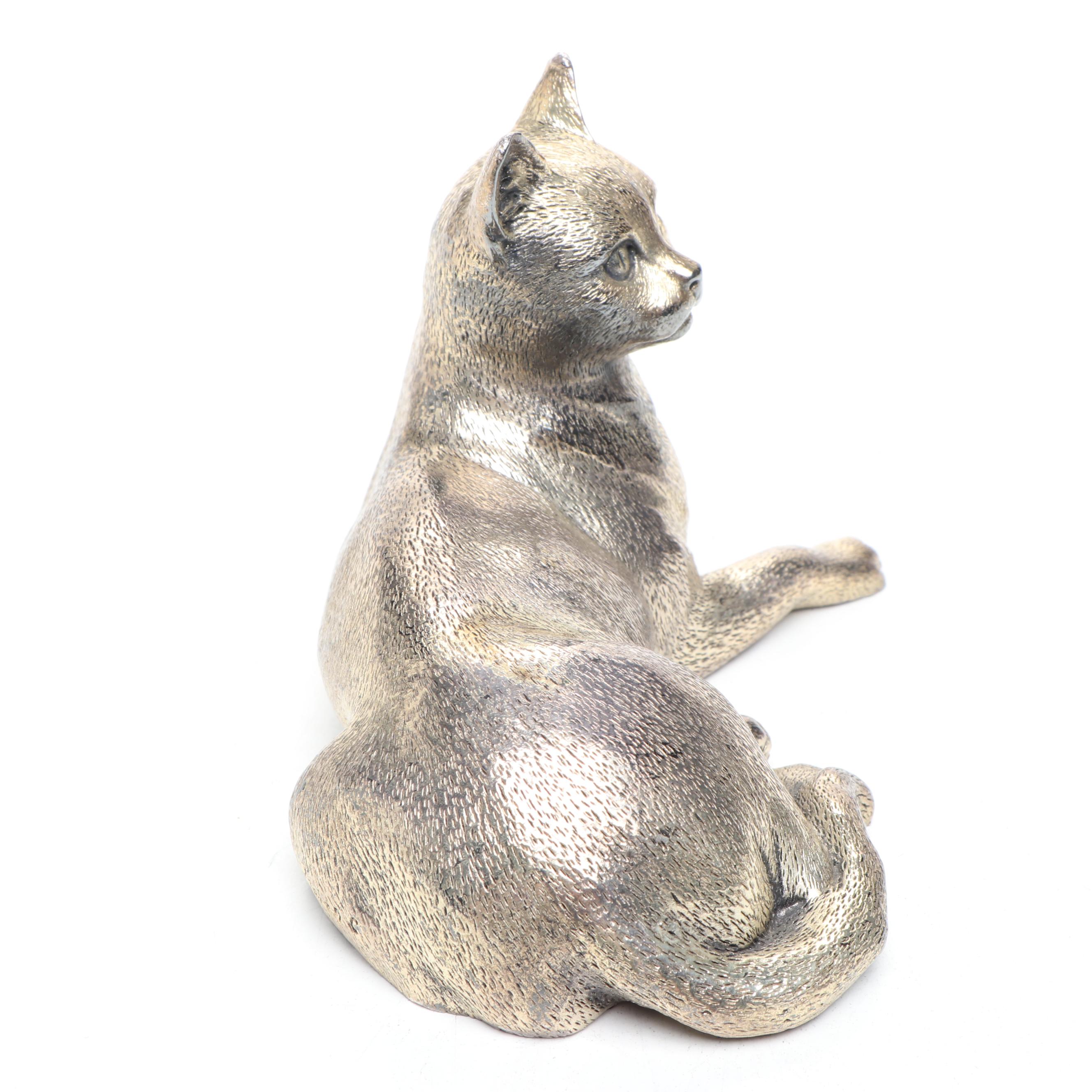 Metal Cat Figurine