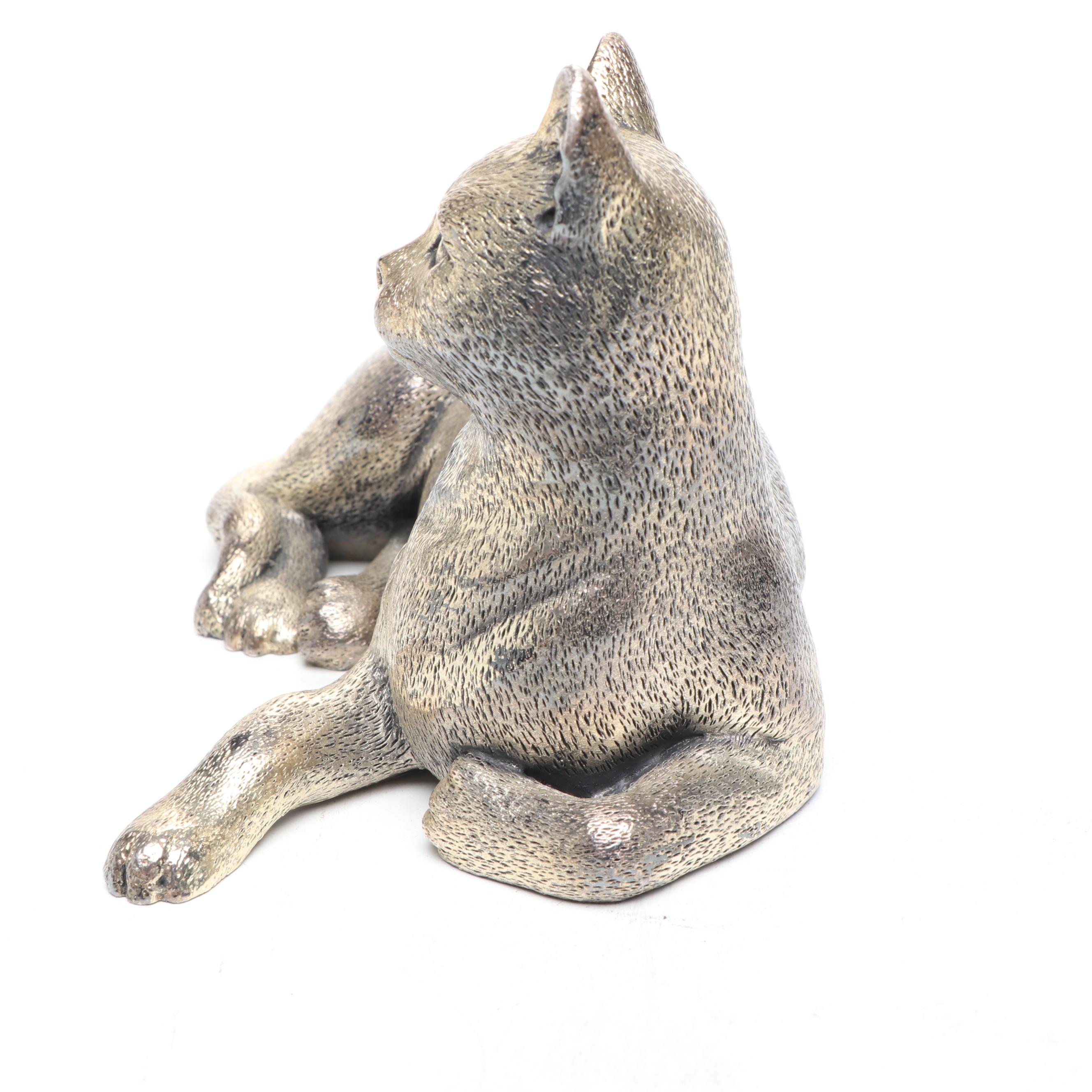 Metal Cat Figurine
