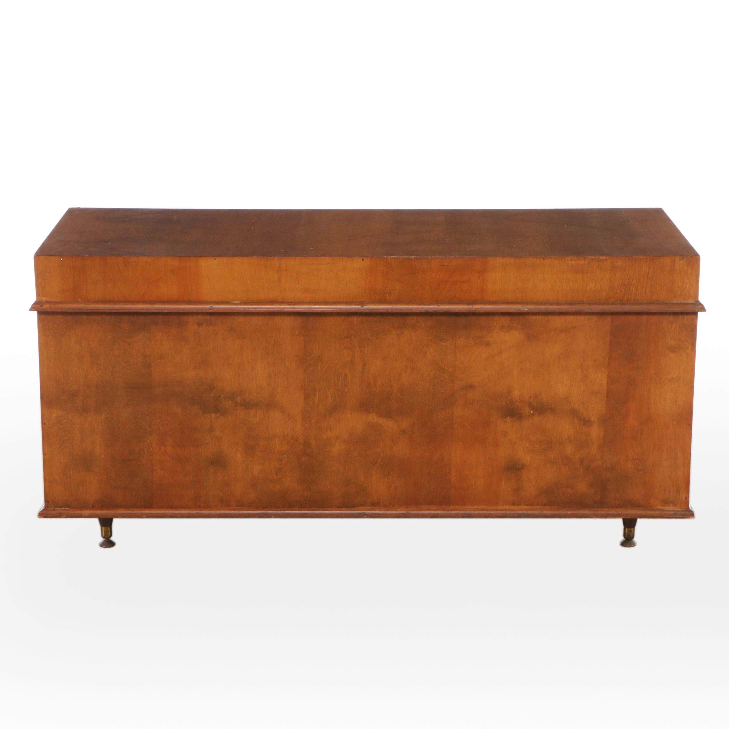 Mid Century Modern Walnut Blanket Chest, Mid-20th Century