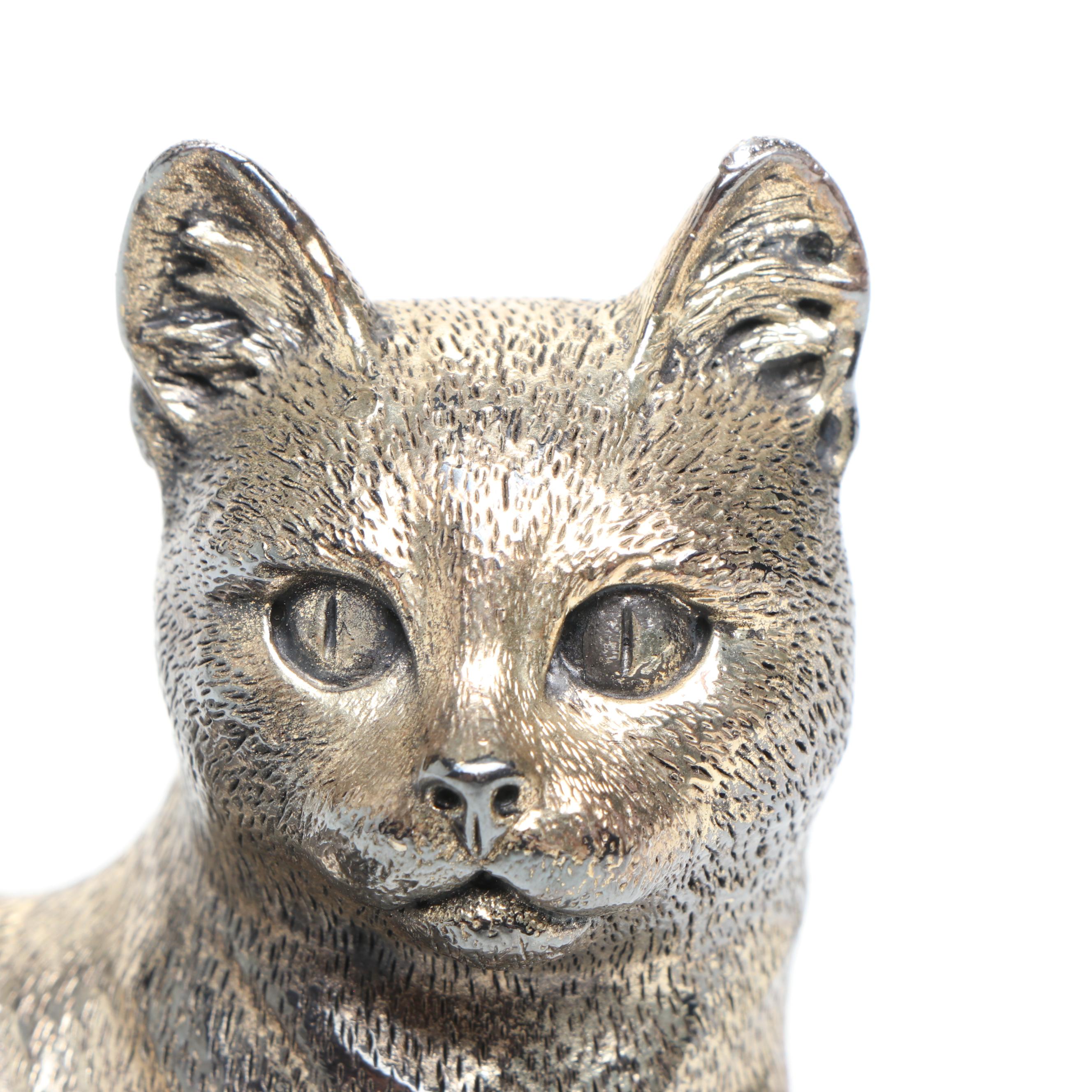 Metal Cat Figurine