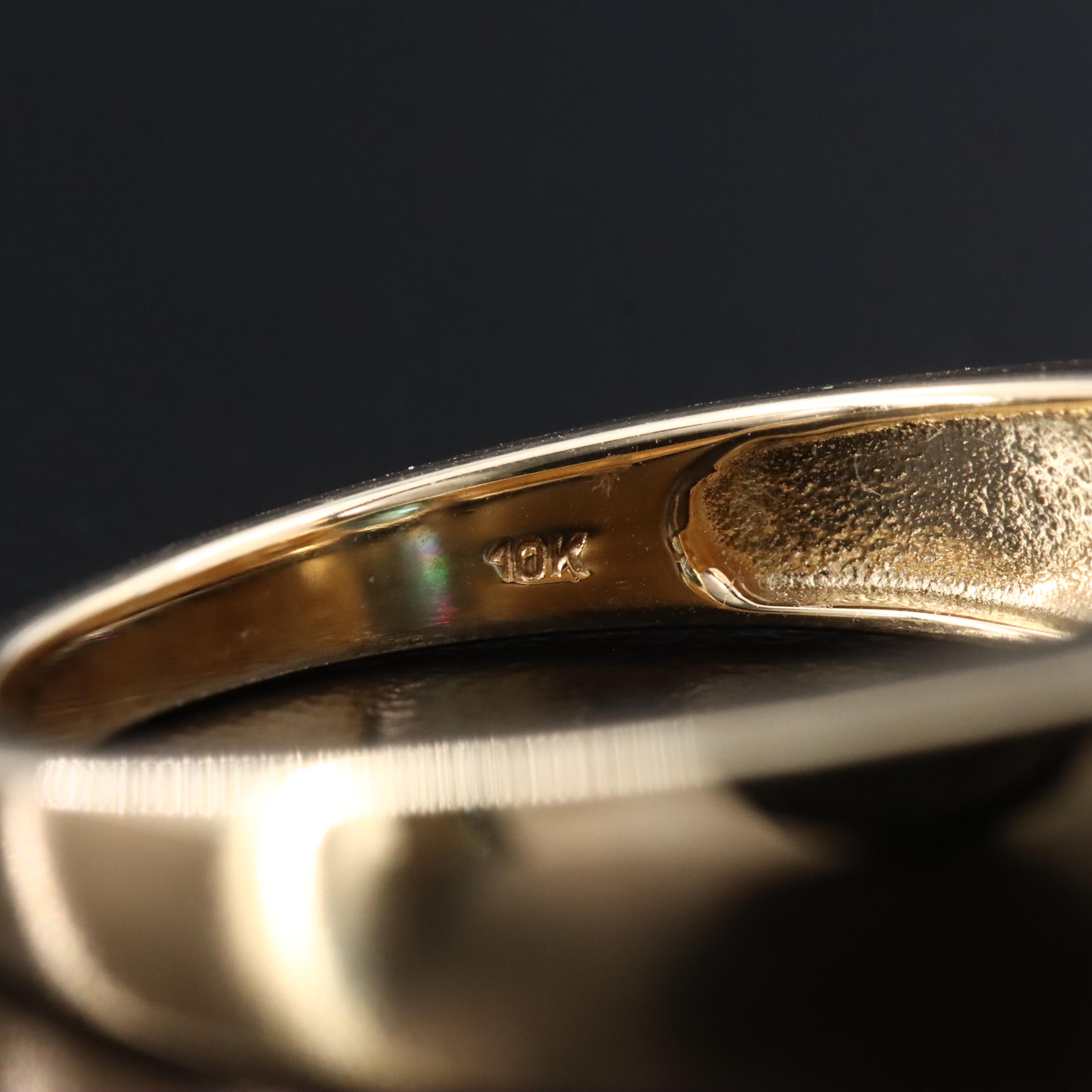 10K Zircon Solitaire Ring